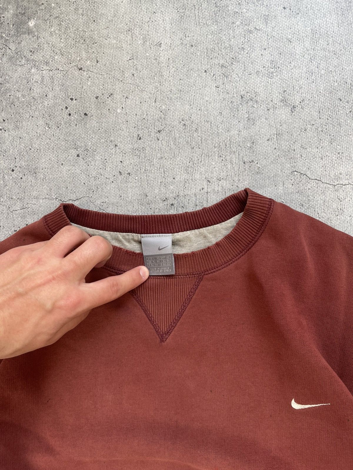 Nike × Vintage 🔥CRAZY Nike Vintage Brown Distressed Sweatshirt🔥 Size US L / EU 52-54 / 3 - 7 Thumbnail
