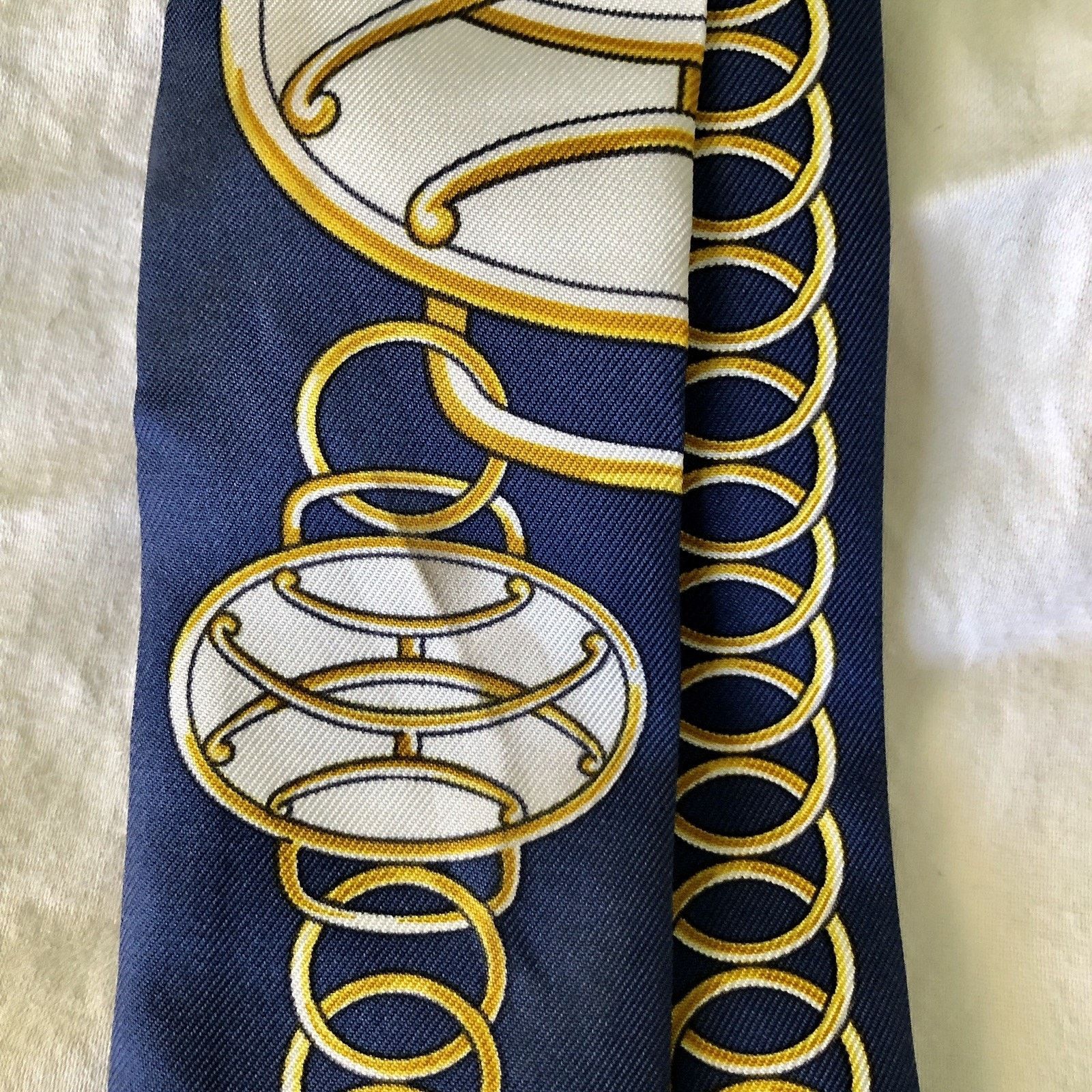 Hermes Authentic Hermès Twilly Silk Scarf Made in France Size ONE SIZE - 6 Thumbnail