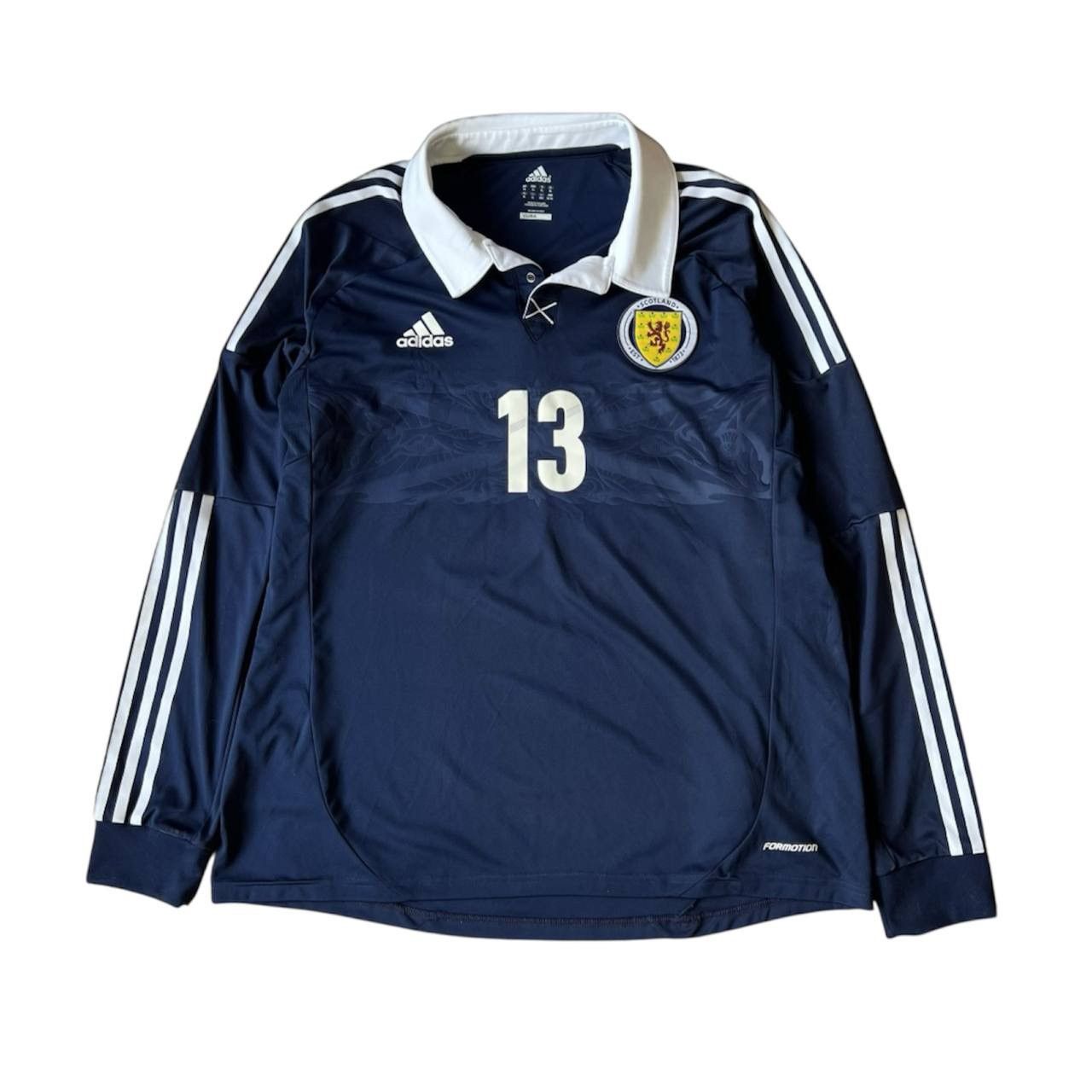 Adidas 2011 SCOTLAND #13 PLAYER ISSUED SOCCER FOOTBALL JERSEY XL Size US XL / EU 56 / 4 - 1 Thumbnail
