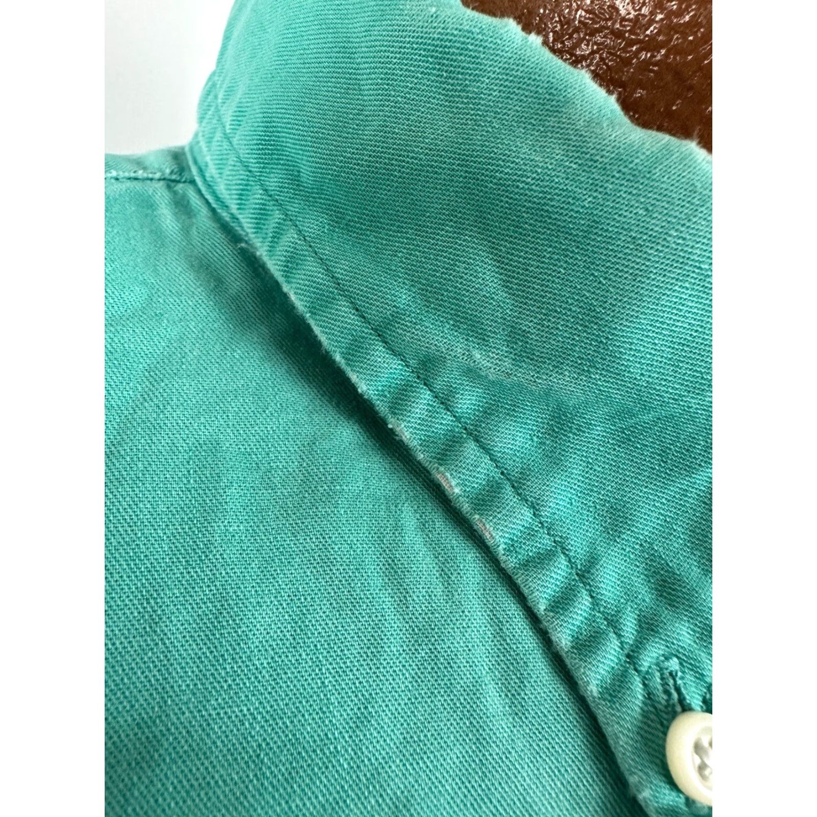 Ralph Lauren VINTAGE Ralph Lauren Shirt Mens 2XL Oversize Frays Holes Grunge Distressed Green Shirt Mens 2XL Oversize Grunge Distressed Green Size US XXL / EU 58 / 5 - 4 Thumbnail