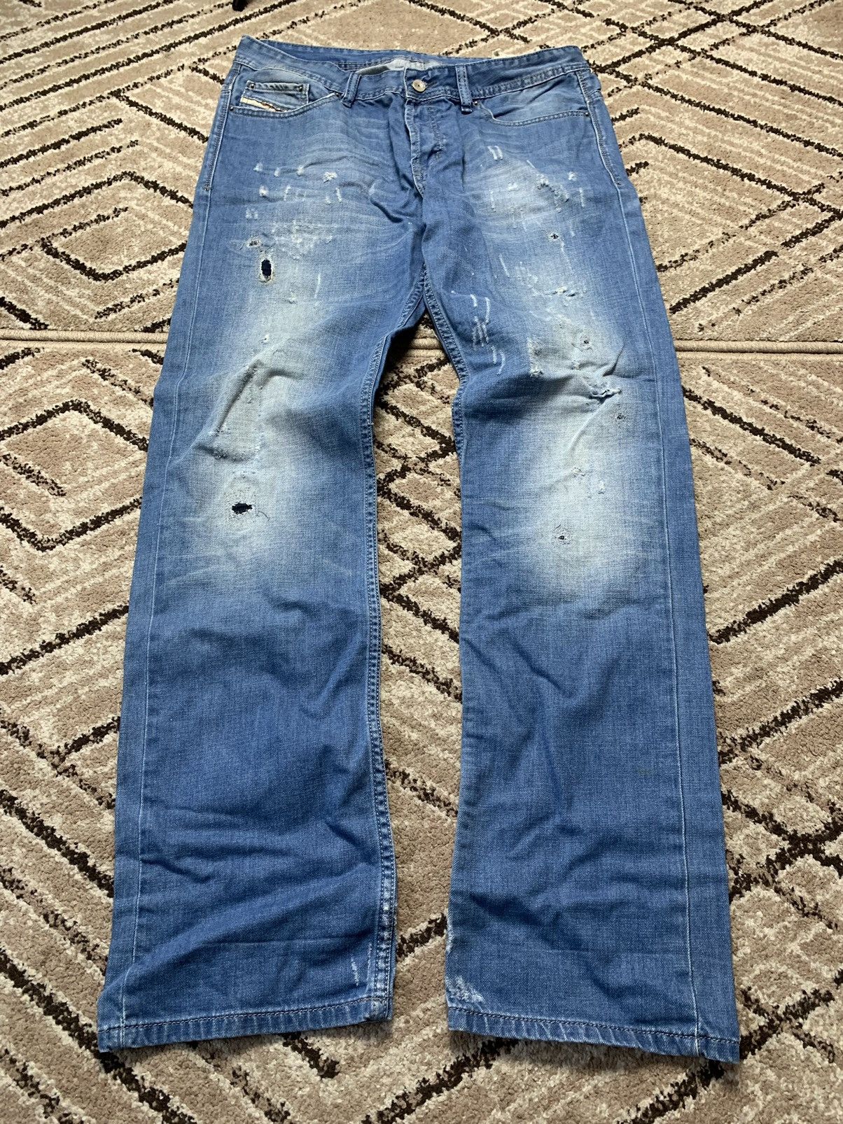 Diesel × Vintage Vintage Men's Diesel Distressed Denim Jeans Size US 36 / EU 52 - 4 Thumbnail