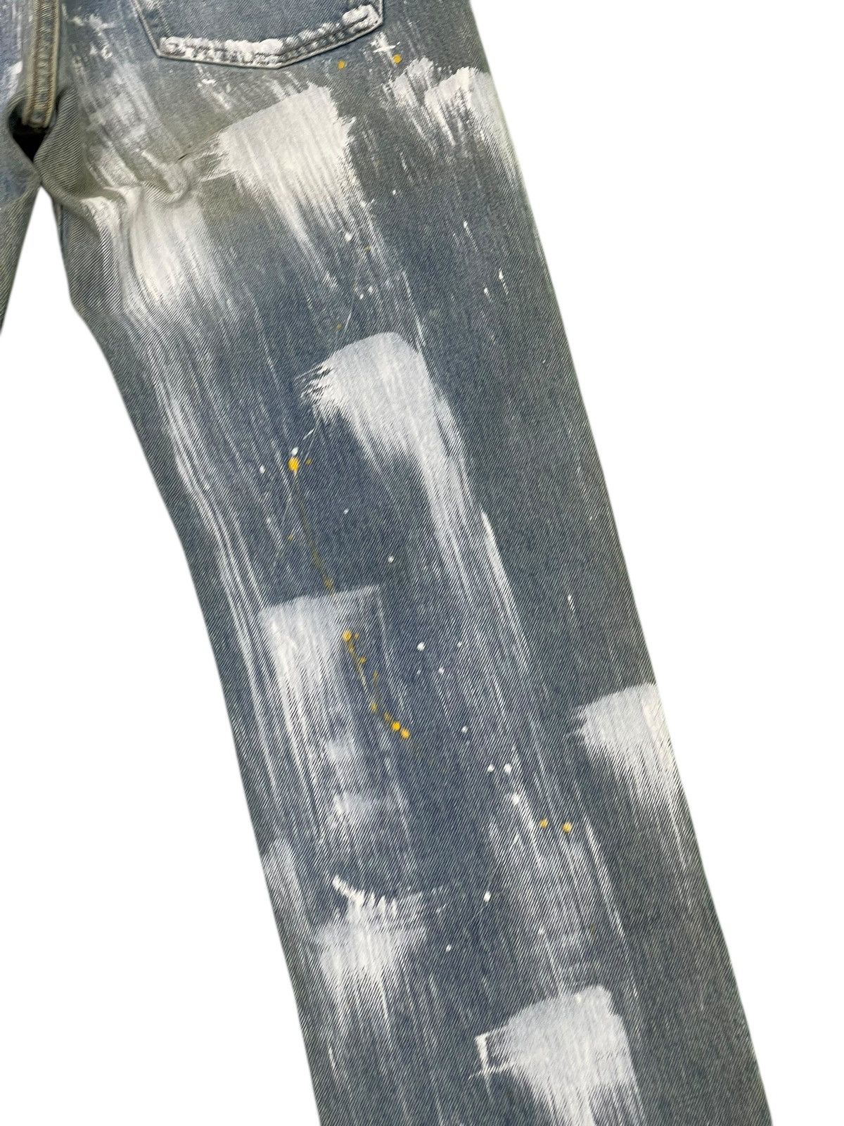 Levi's Vtg 1998 Levi’s 501 USA Painted Art Regular Straight 3🟦8 Size US 31 - 4 Thumbnail