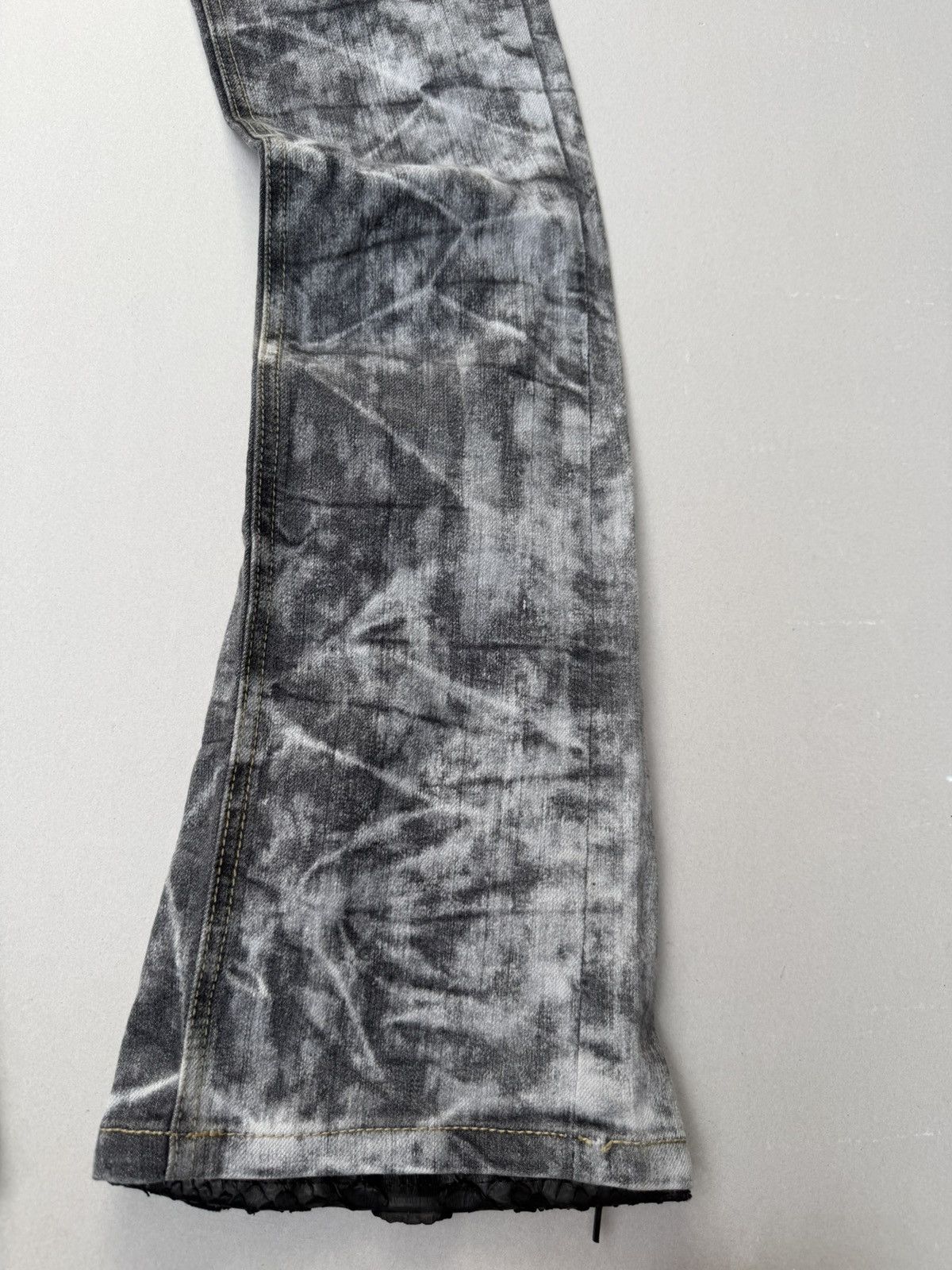 Japanese Brand lace up flare jeans Size US 27 - 4 Thumbnail