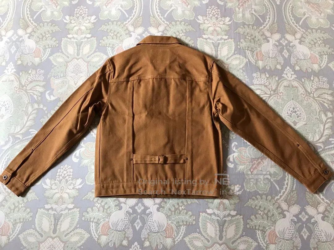 Rising Sun & Co. Rising Sun Canvas Work Jacket Brown XS. Size US XS / EU 42 / 0 - 2 Thumbnail