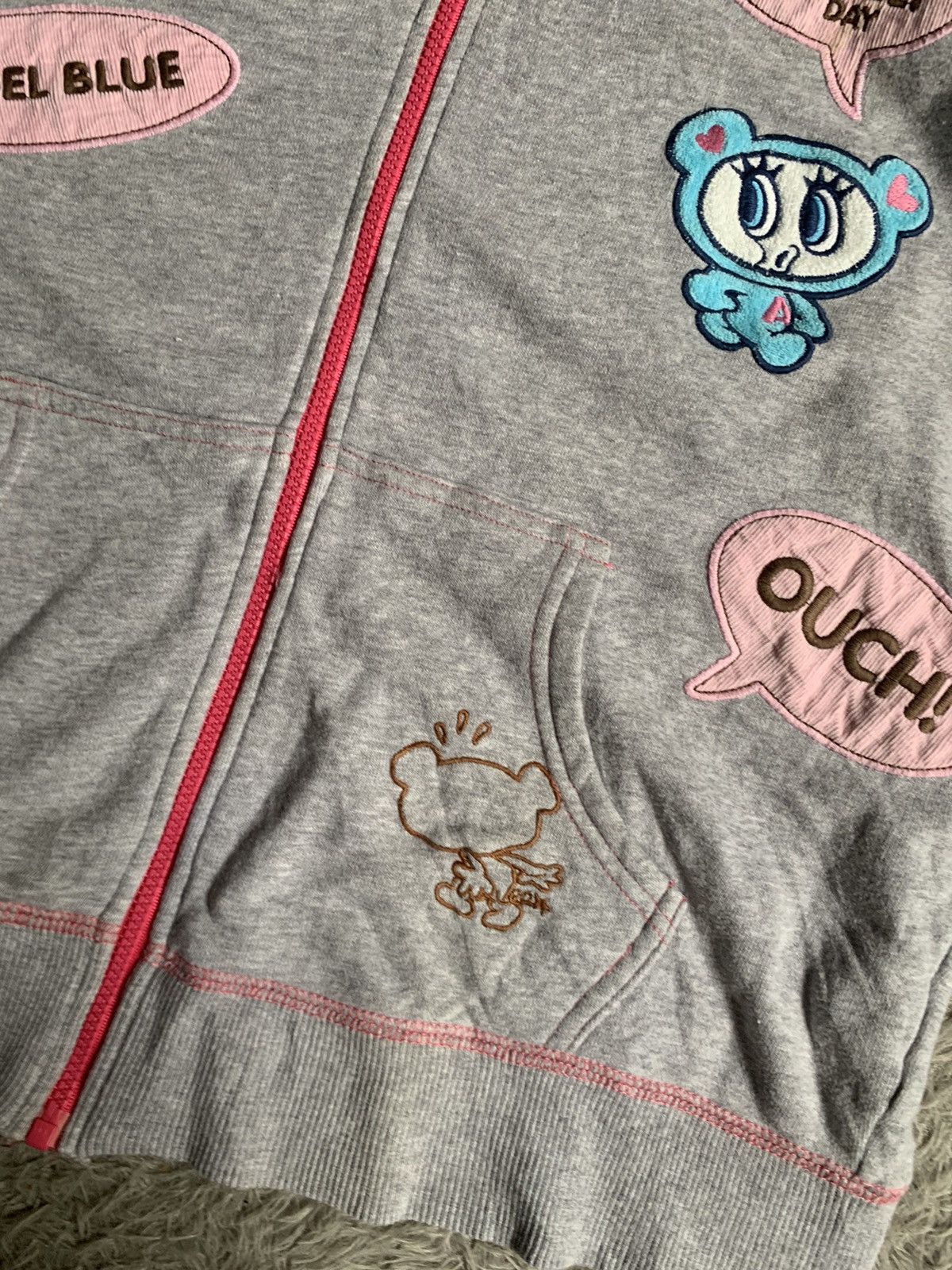 Angel Blue Vintage Angel Blue Zip Hoodie Size L / US 10 / IT 46 - 6 Thumbnail
