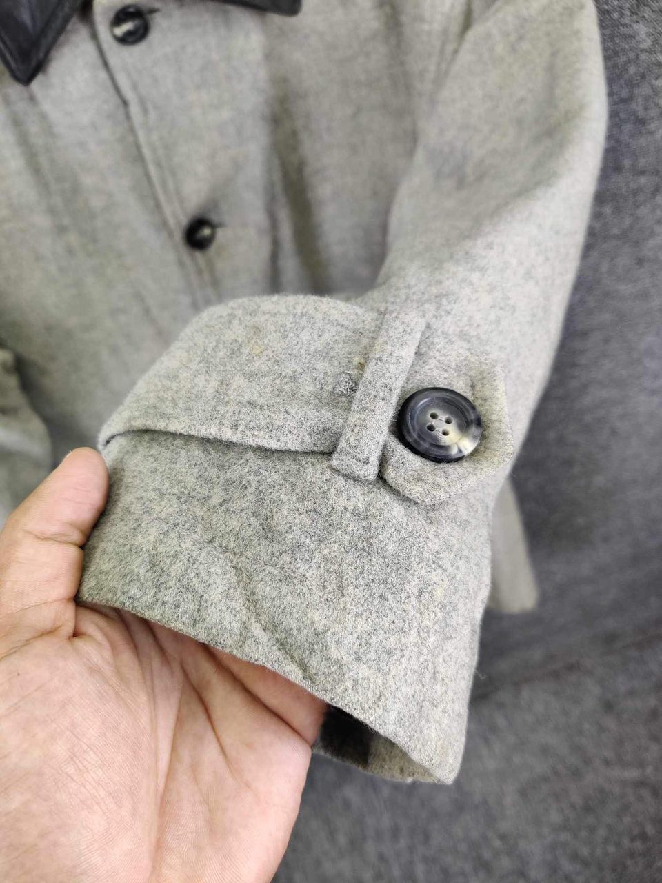 Yves Saint Laurent Vintage 90s Yves Saint Laurent Pour Homme Wool Button Coat Size US XL / EU 56 / 4 - 11 Thumbnail