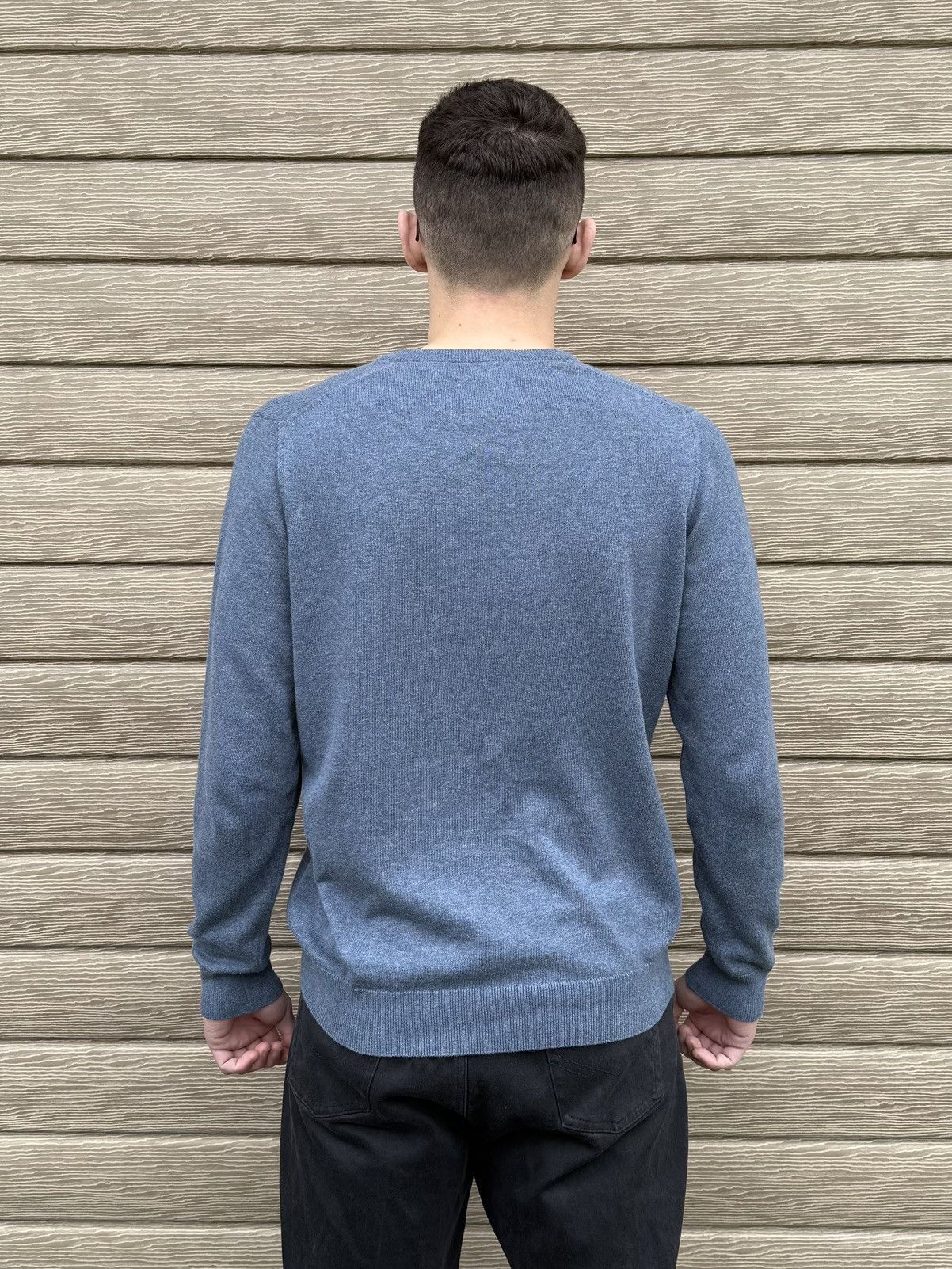 Barbour Barbour V Neck Sweater Cotton Pullover Knit Logo Men Casual Size US M / EU 48-50 / 2 - 10 Thumbnail