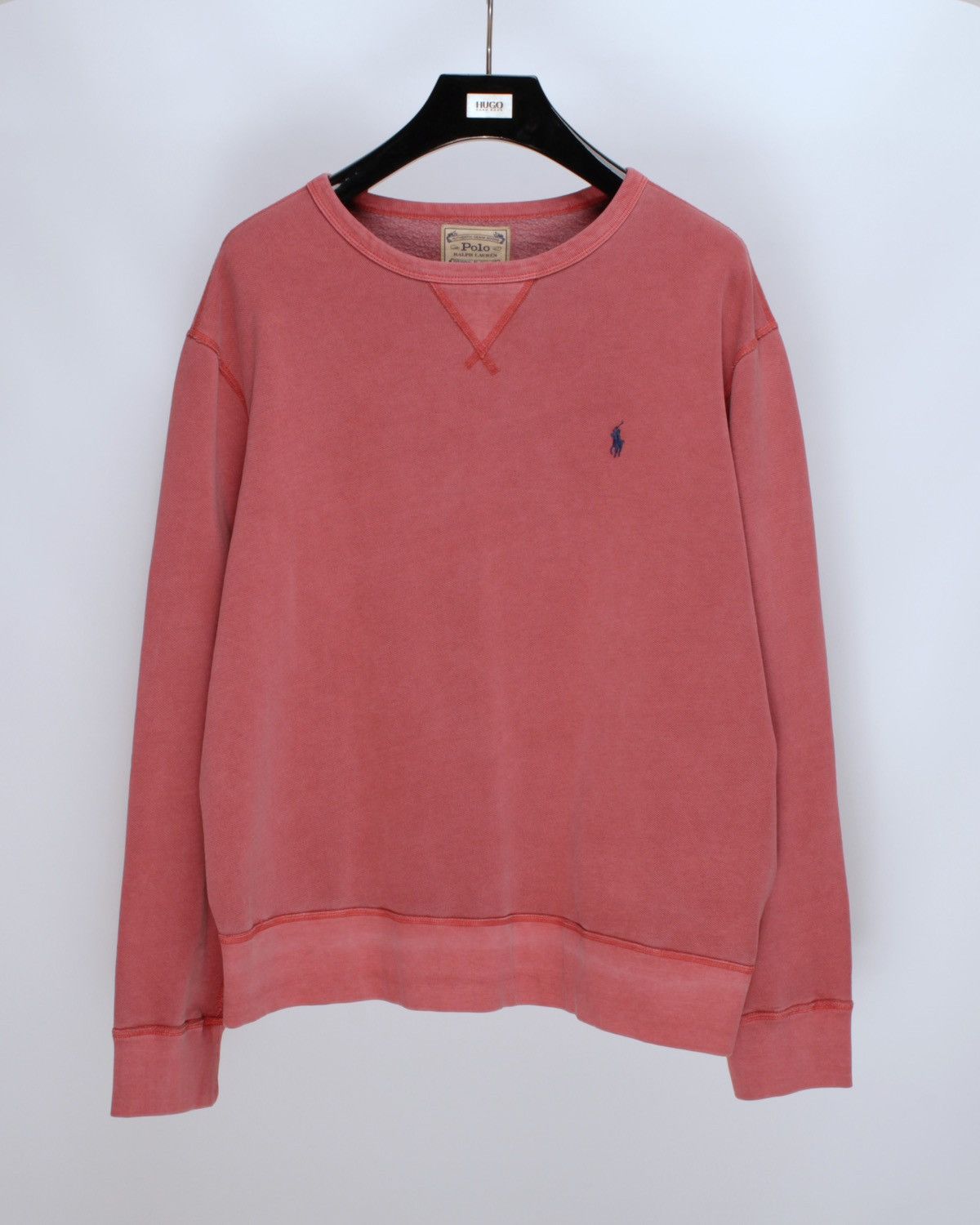 Polo Ralph Lauren × Ralph Lauren POLO Ralph Lauren Washed Red Garment Dyed Fleece Sweatshirt Size US XL / EU 56 / 4 - 2 Thumbnail