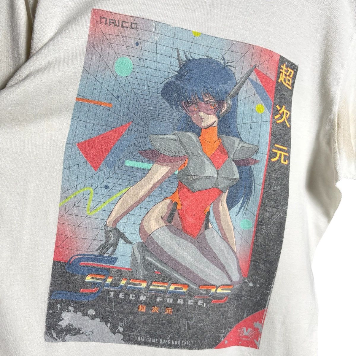 Anime Vapor95 Super DS Anime Tee / Y2K T-Shirt Size US M / EU 48-50 / 2 - 2 Thumbnail