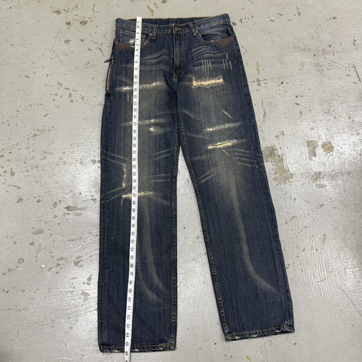 Levi's Vintage Levis Fenom Fragment Design Distressed Denim Size US 32 / EU 48 - 14 Thumbnail