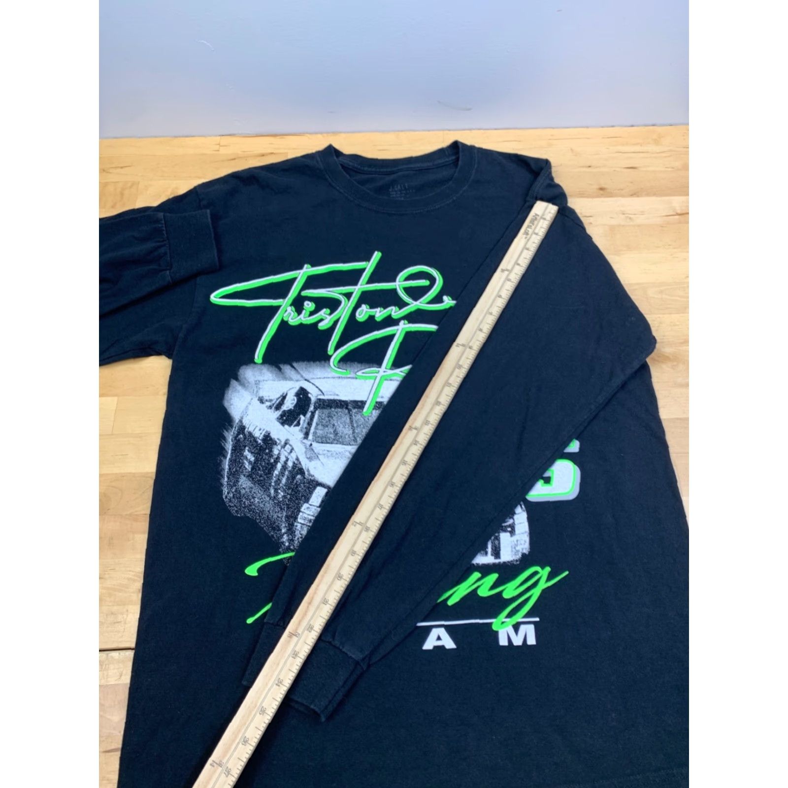 NASCAR J Galt Shirt One Size Black Nascar Racing Cars 95 Tristan Robers 12313 Mens T-Shirt Graphic Print Crew Neck Cotton Vintage: No Size US M / EU 48-50 / 2 - 6 Thumbnail