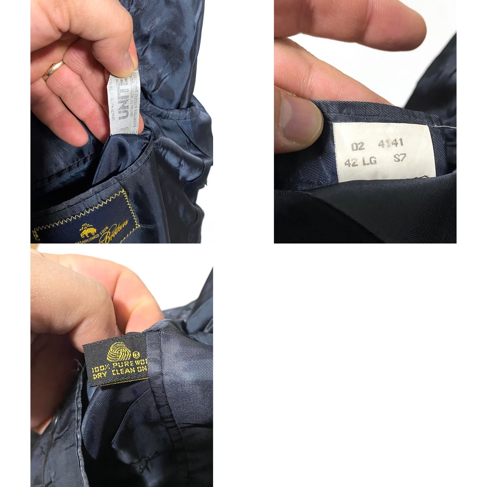 Brooks Brothers Brooks Brothers Blue Pinstripes Blazer Mens 42L Big Tall Workwear Suit Jacket Vintage Size 42R - 8 Thumbnail