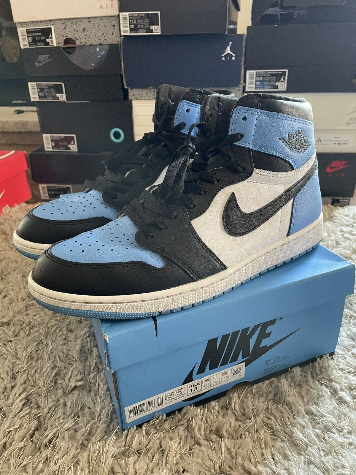 Jordan Brand Jordan 1 UNC Toe Size US 13 / EU 46 - 1 Thumbnail