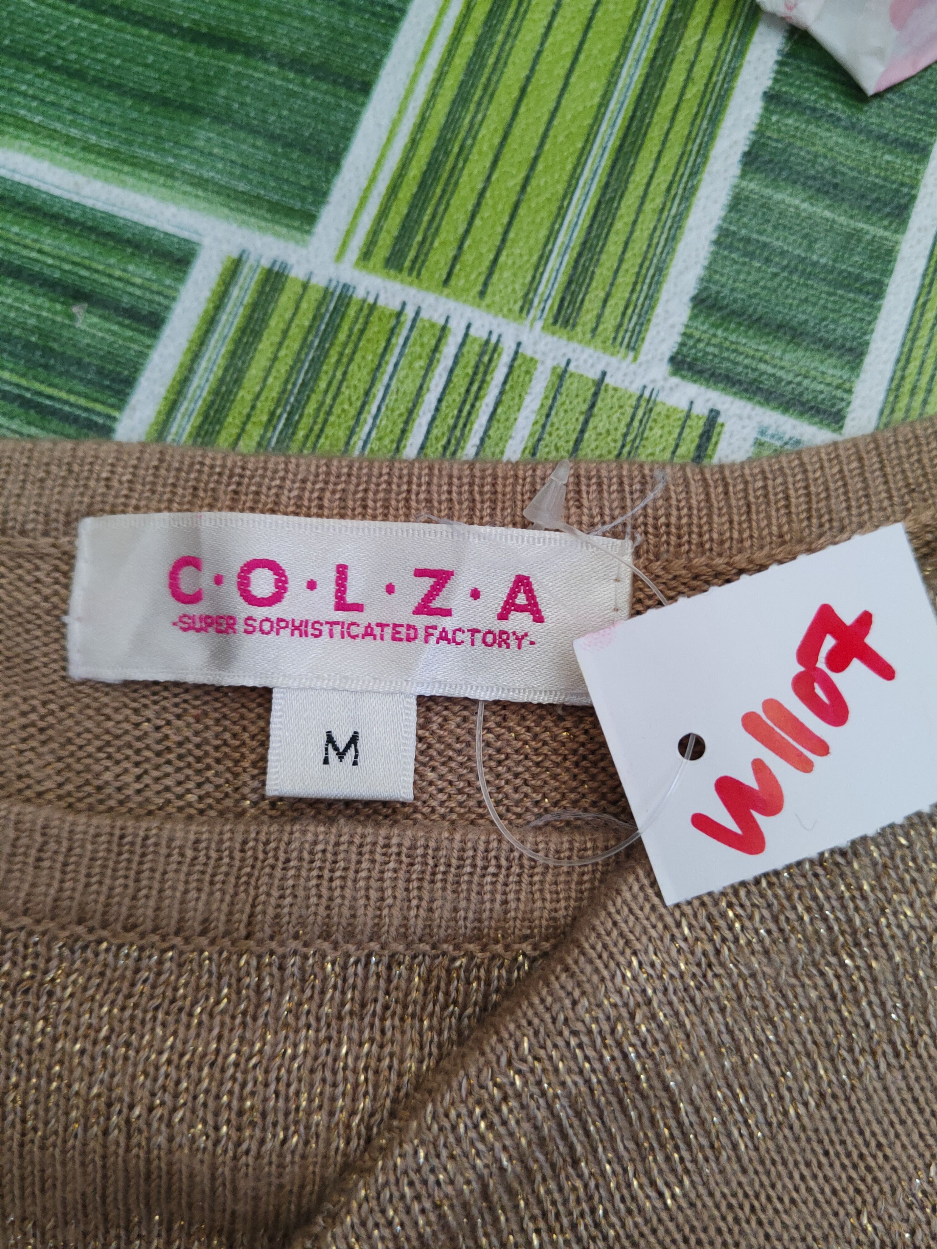 Homespun Knitwear Colza Brown Knitwear Blouses #W1107 Size M / US 6-8 / IT 42-44 - 12 Thumbnail