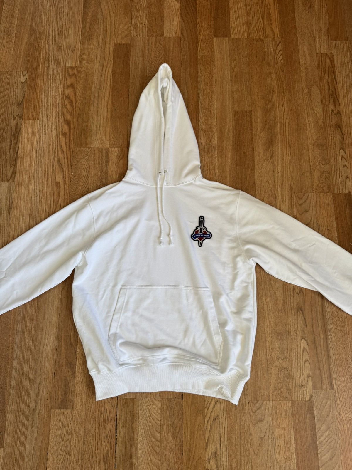 Helmut Lang Helmut Lang White Societas Hoodie Size US L / EU 52-54 / 3 - 1 Thumbnail