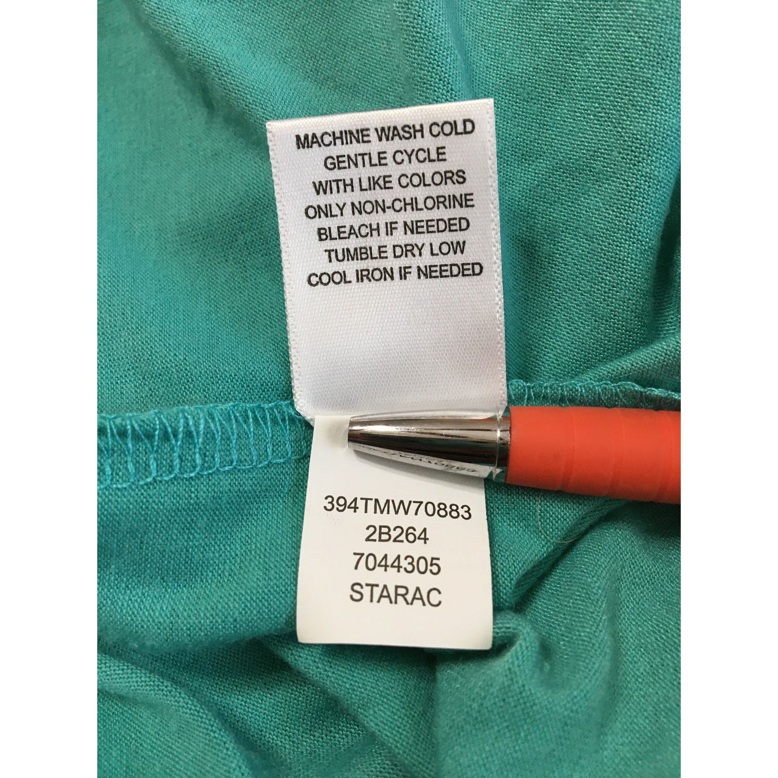 Other One World 2X Turquoise Blue W Flowing Chiffon Asymmetrical Size XXL / US 16-18 / IT 52-54 - 7 Thumbnail