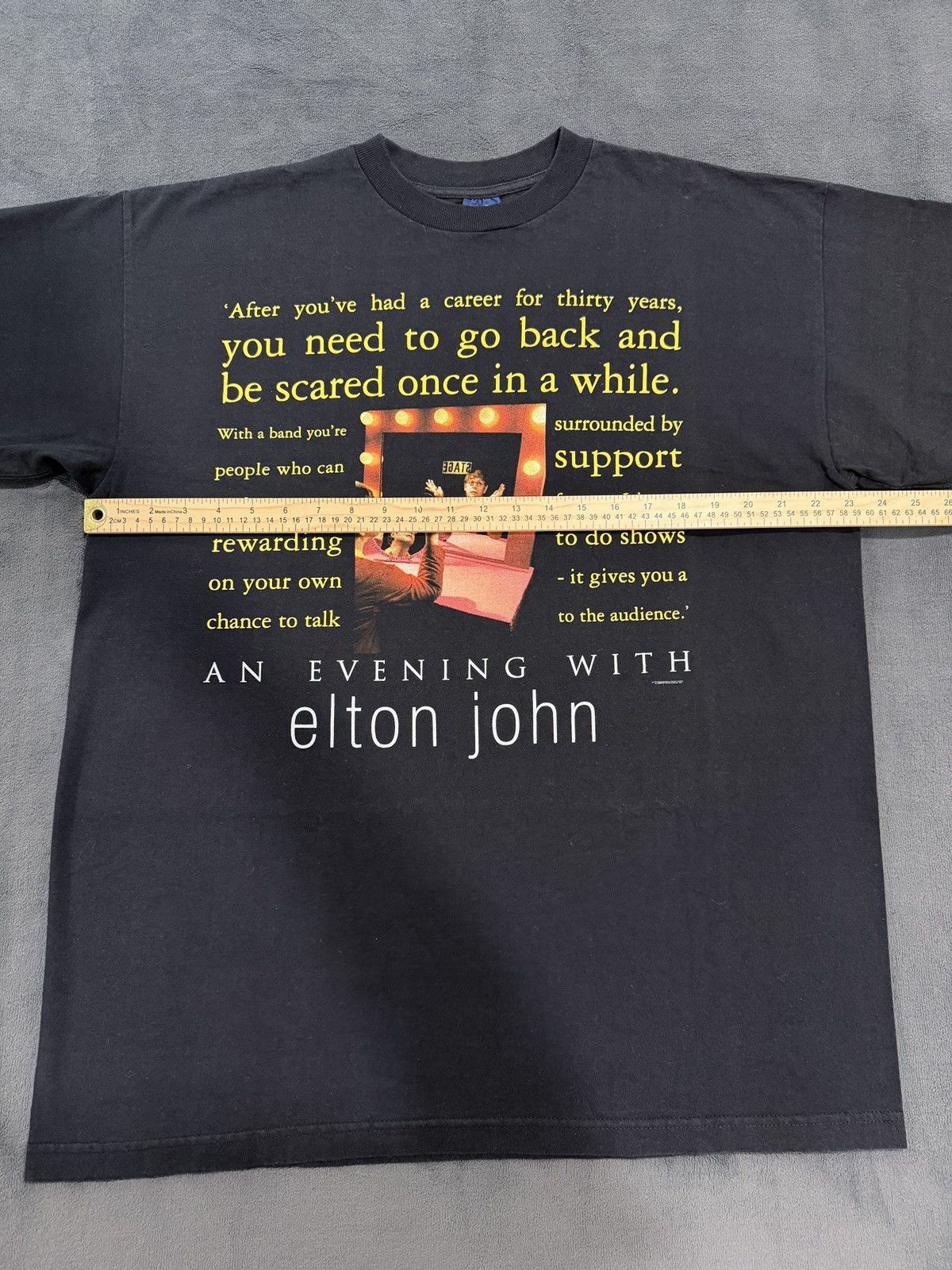 707 Vintage 1999/2000 An Evening With Elton John Tour Band Tee Size US XL / EU 56 / 4 - 6 Thumbnail