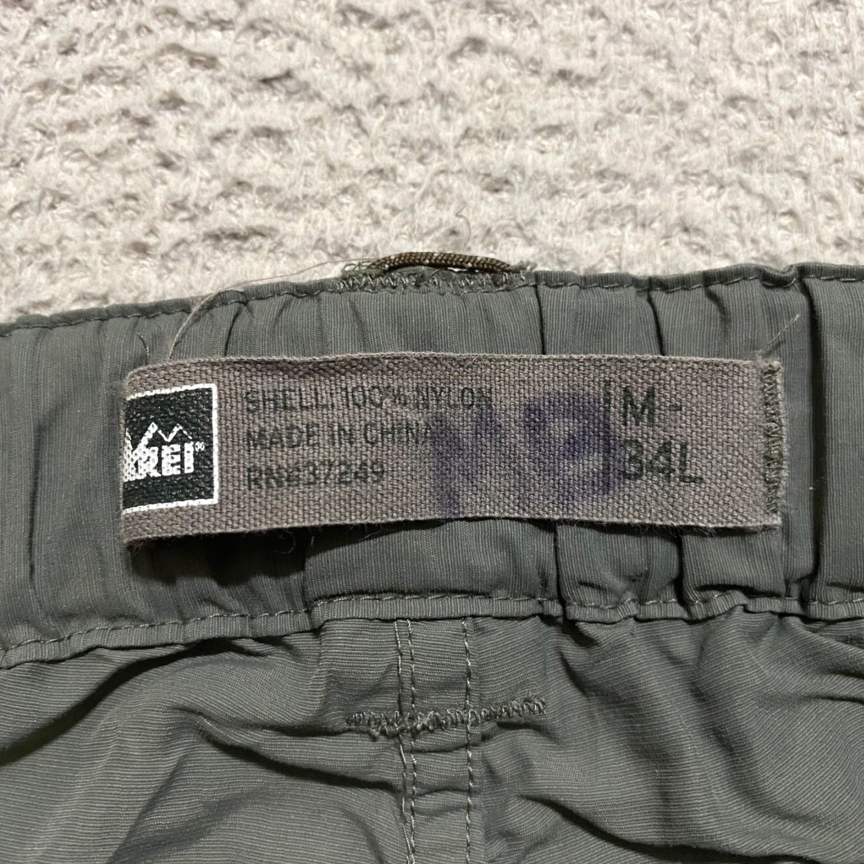 Vintage REI Gray Cargo Pants 34 Tall Nylon Cargo Convertible Hiking Camping Outdoor Mens Pants Regular Gray Size US 34 / EU 50 - 3 Thumbnail