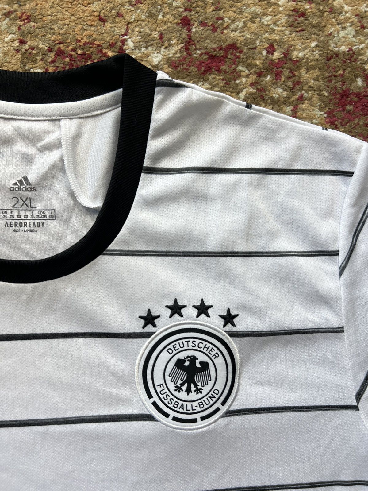 Adidas × Vintage ⚽️ 90’s ADIDAS RETRO AEROREADY GERMANY FOOTBALL Y2K TEE Size US XL / EU 56 / 4 - 3 Thumbnail