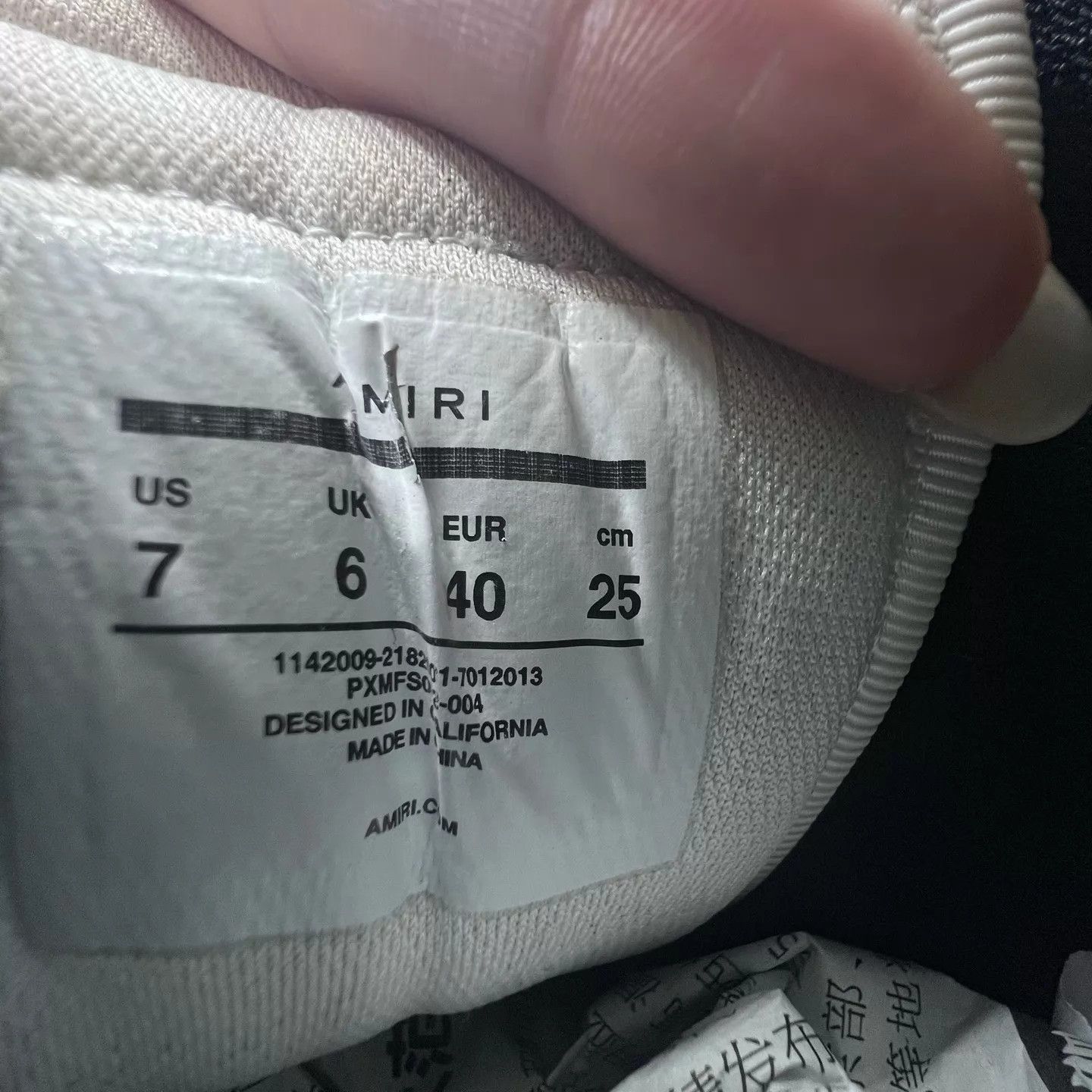 Amiri Amiri Black & White Bone Sneakers 40 New Size US 7 / EU 40 - 6 Thumbnail