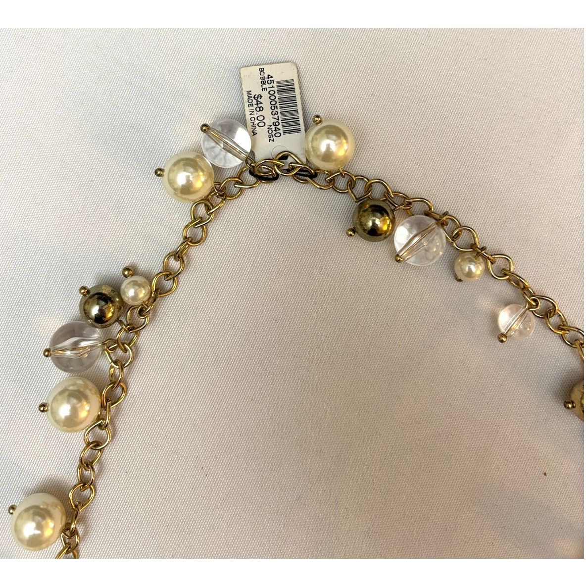 Chicos CHICO's Faux Pearl Bobble Gold Tone 18" Necklace | NWT Size ONE SIZE - 4 Thumbnail