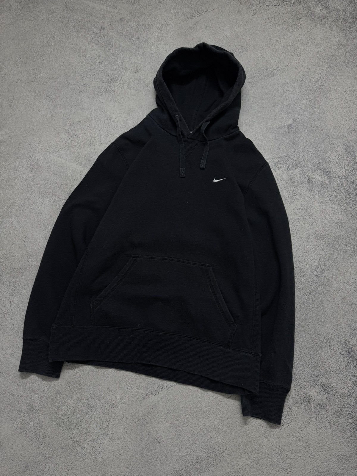 Nike Vintage Y2k Nike Mini Swoosh Basic Hoodie 00’s Size US L / EU 52-54 / 3 - 3 Thumbnail