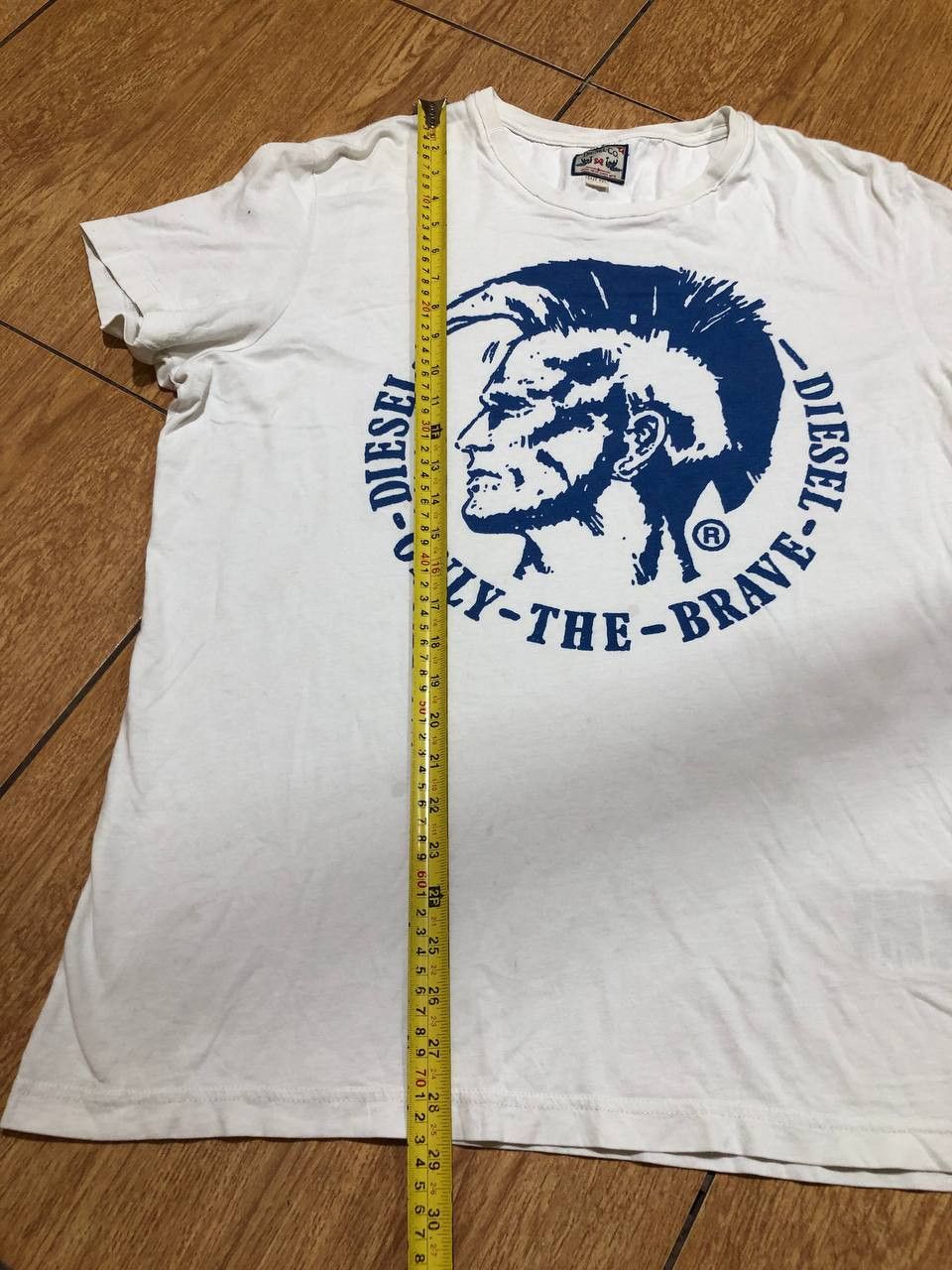 Diesel Vintage white Diesel T-Shirt big logo center crazy Y2K Size US XXL / EU 58 / 5 - 11 Thumbnail