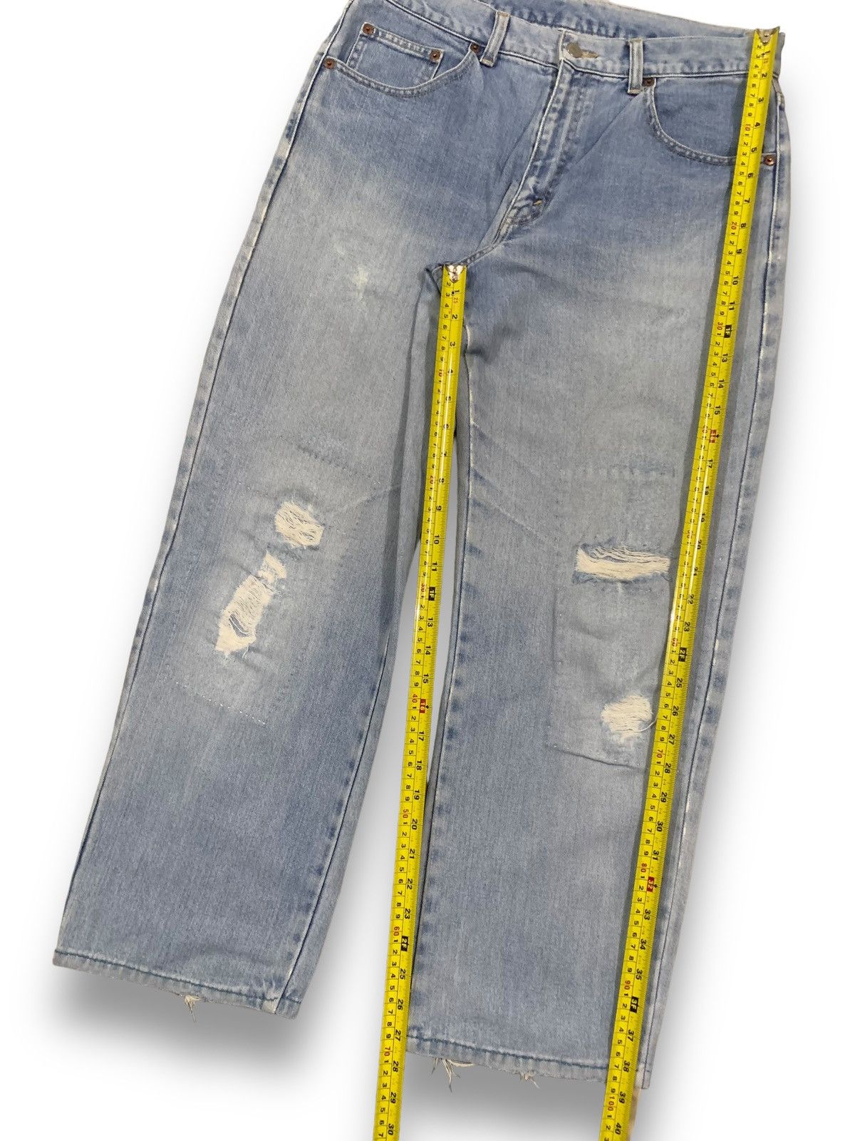 Japanese Brand Vintage Japanese Brand Roadace Baggy Distressed Jeans Size US 32 / EU 48 - 16 Thumbnail