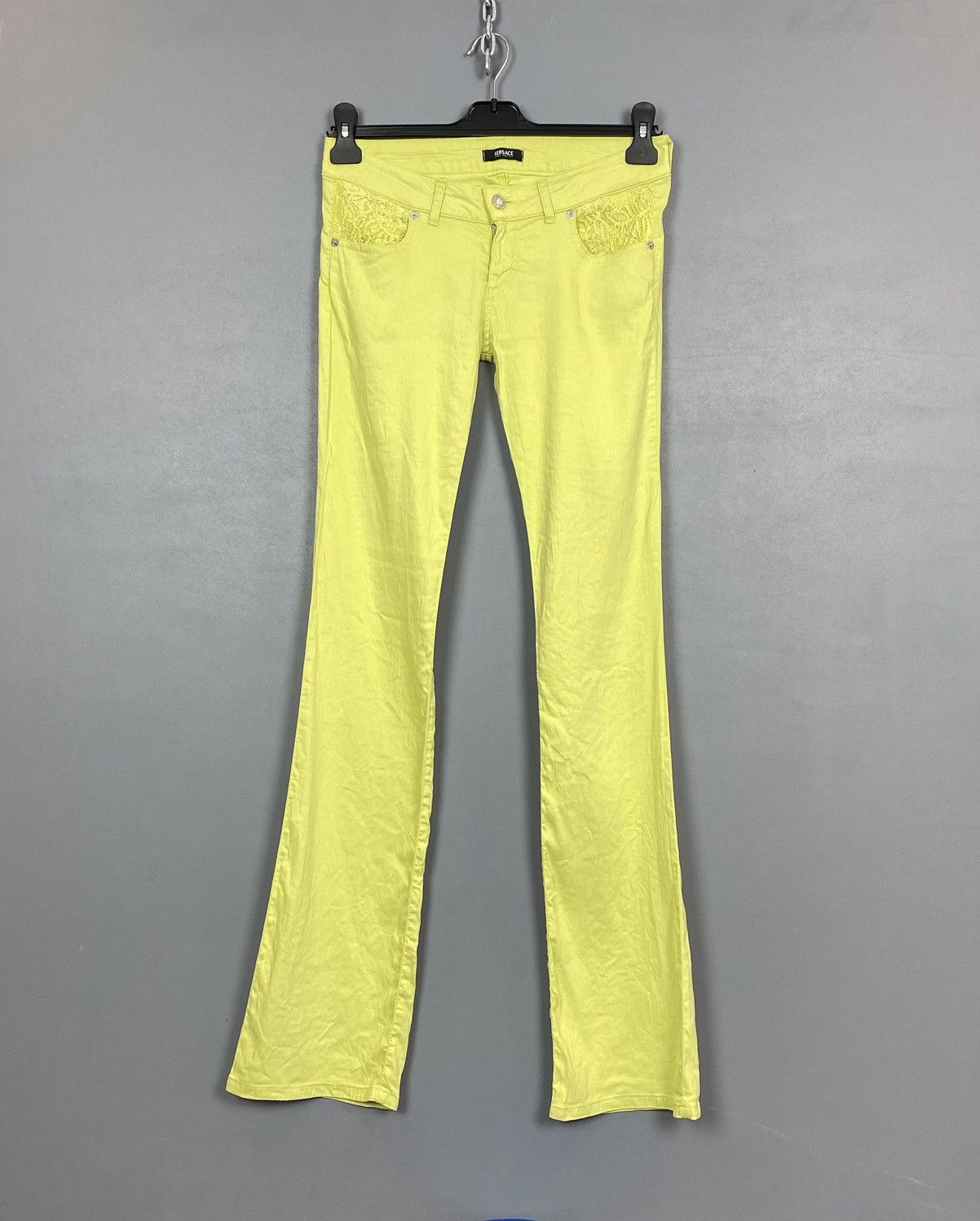 Versace Jeans Couture Versace Jeans Couture Trousers Jeans Women Size 31*45 Yellow Size 31" - 1 Thumbnail