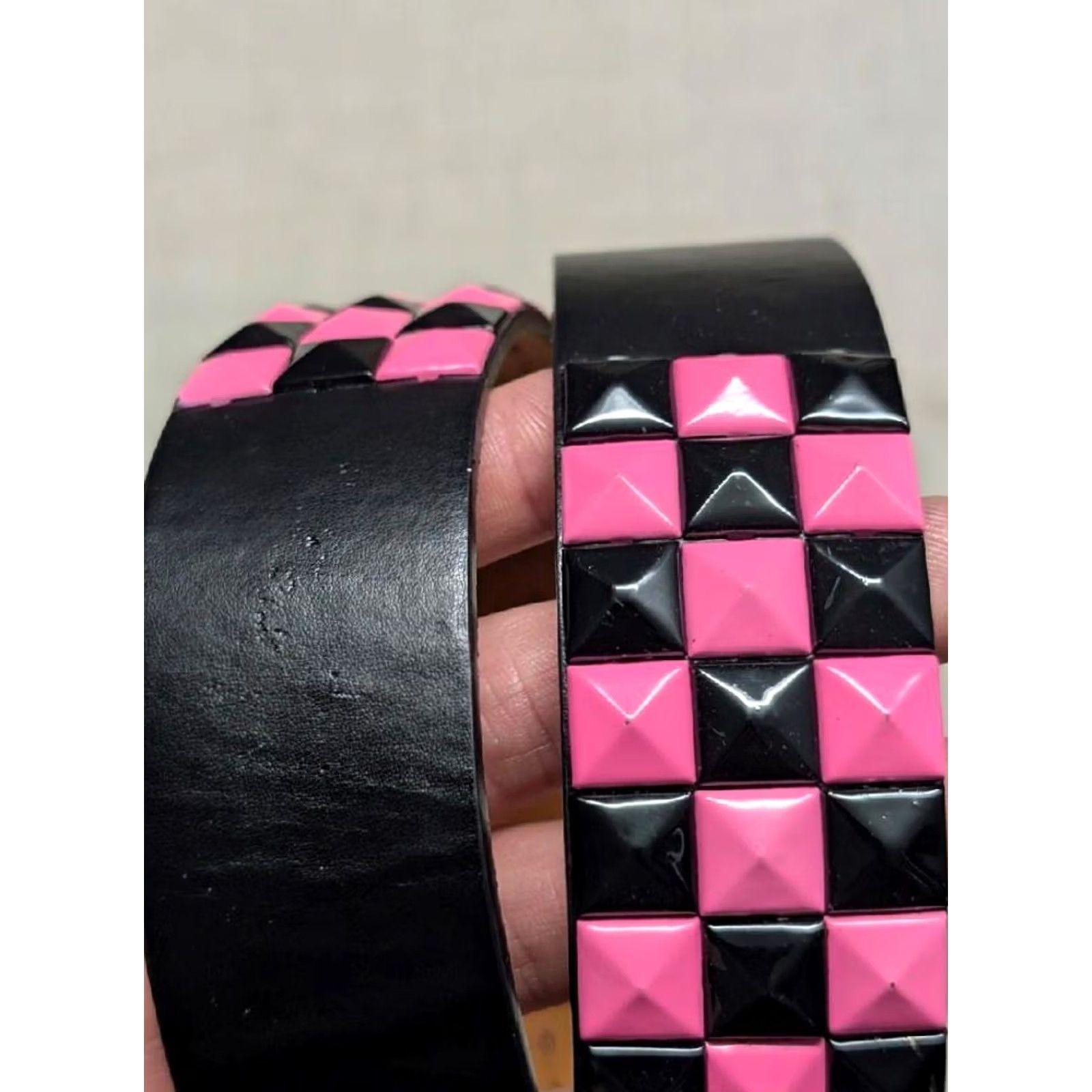 Hot Topic VINTAGE pink NIKEL? belt no Size 36 - 2 Thumbnail