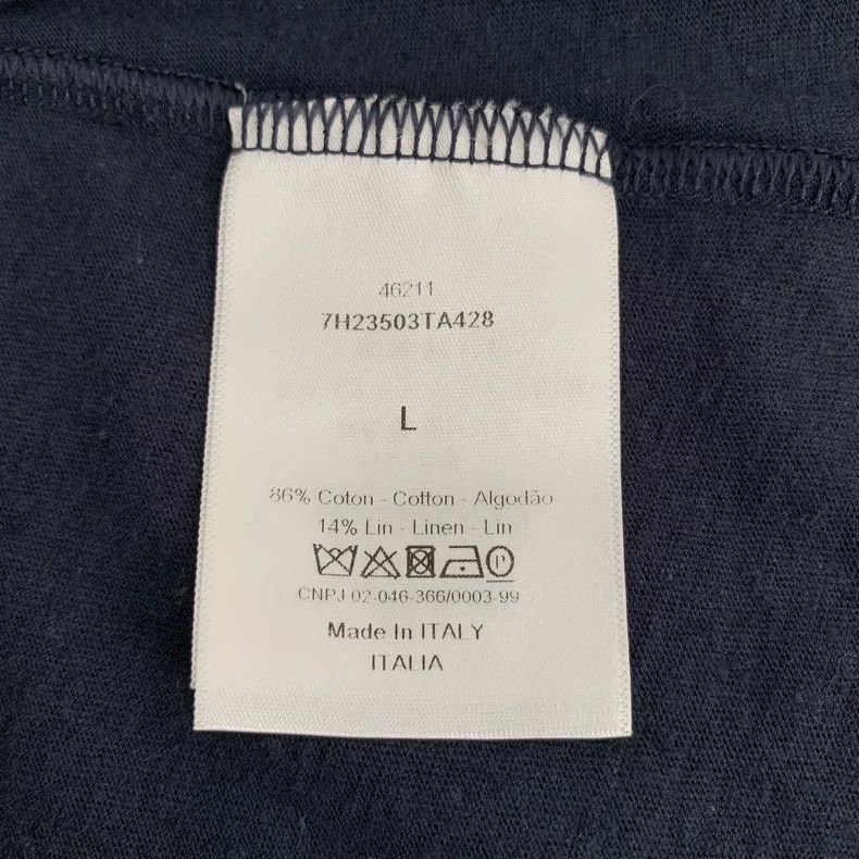 Dior Dior Dark blue letter print cotton round-neck short-sleeve Size US L / EU 52-54 / 3 - 6 Thumbnail