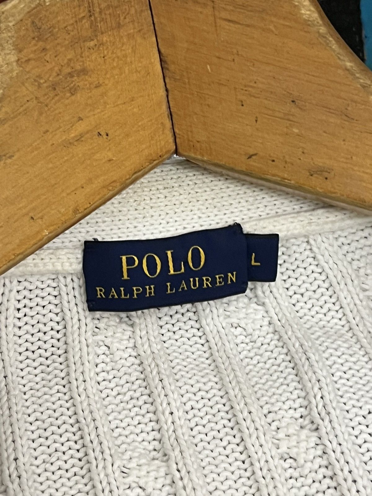 Polo Ralph Lauren × Vintage Polo Ralph Lauren Cardigan Knit Cotton Sweater V-Neck Button Size L / US 10 / IT 46 - 9 Thumbnail