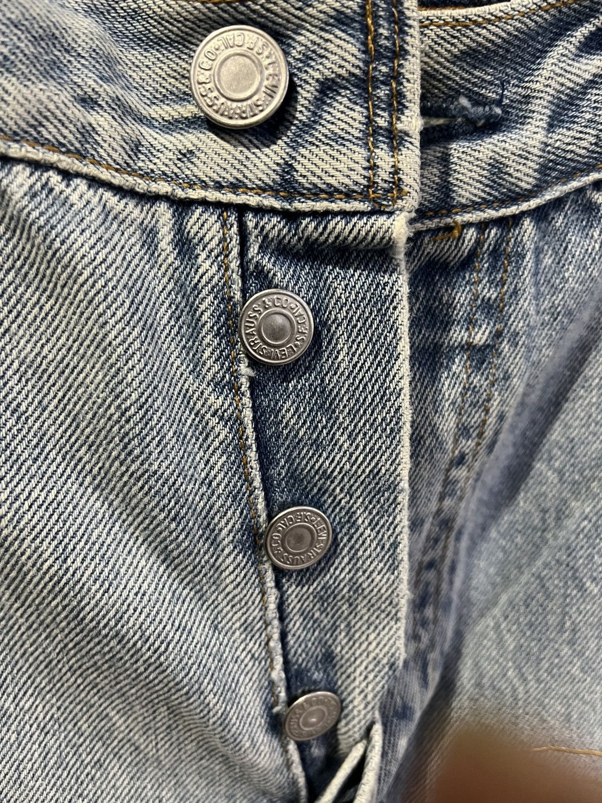 Levi's Vintage Clothing Vintage Levis 501 x Hitomi Handmade x Bob Marley Size US 30 / EU 46 - 6 Thumbnail
