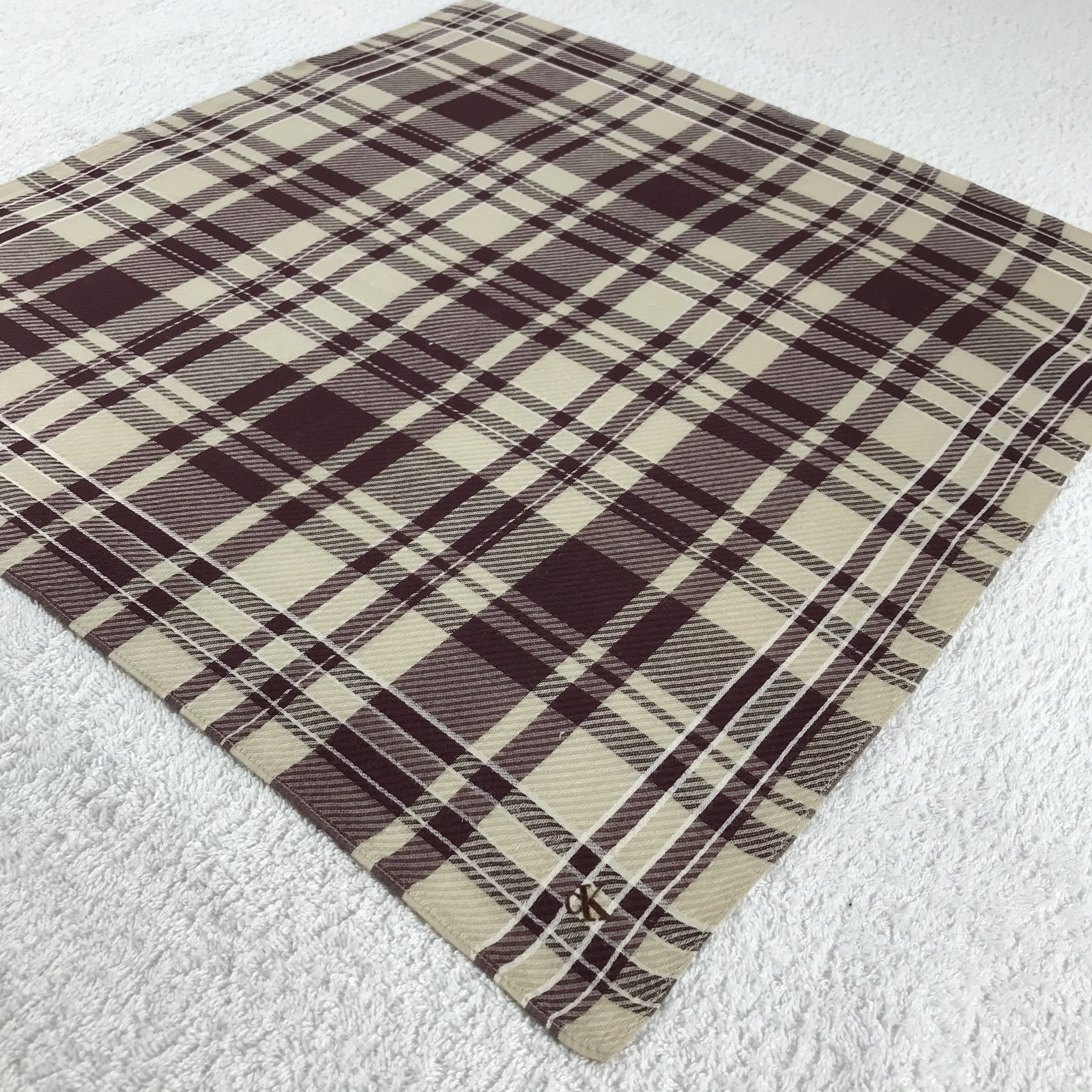 Calvin Klein × Vintage Calvin Klein Bandana / Handkerchief / Neckerchief - S149 Size ONE SIZE - 2 Thumbnail