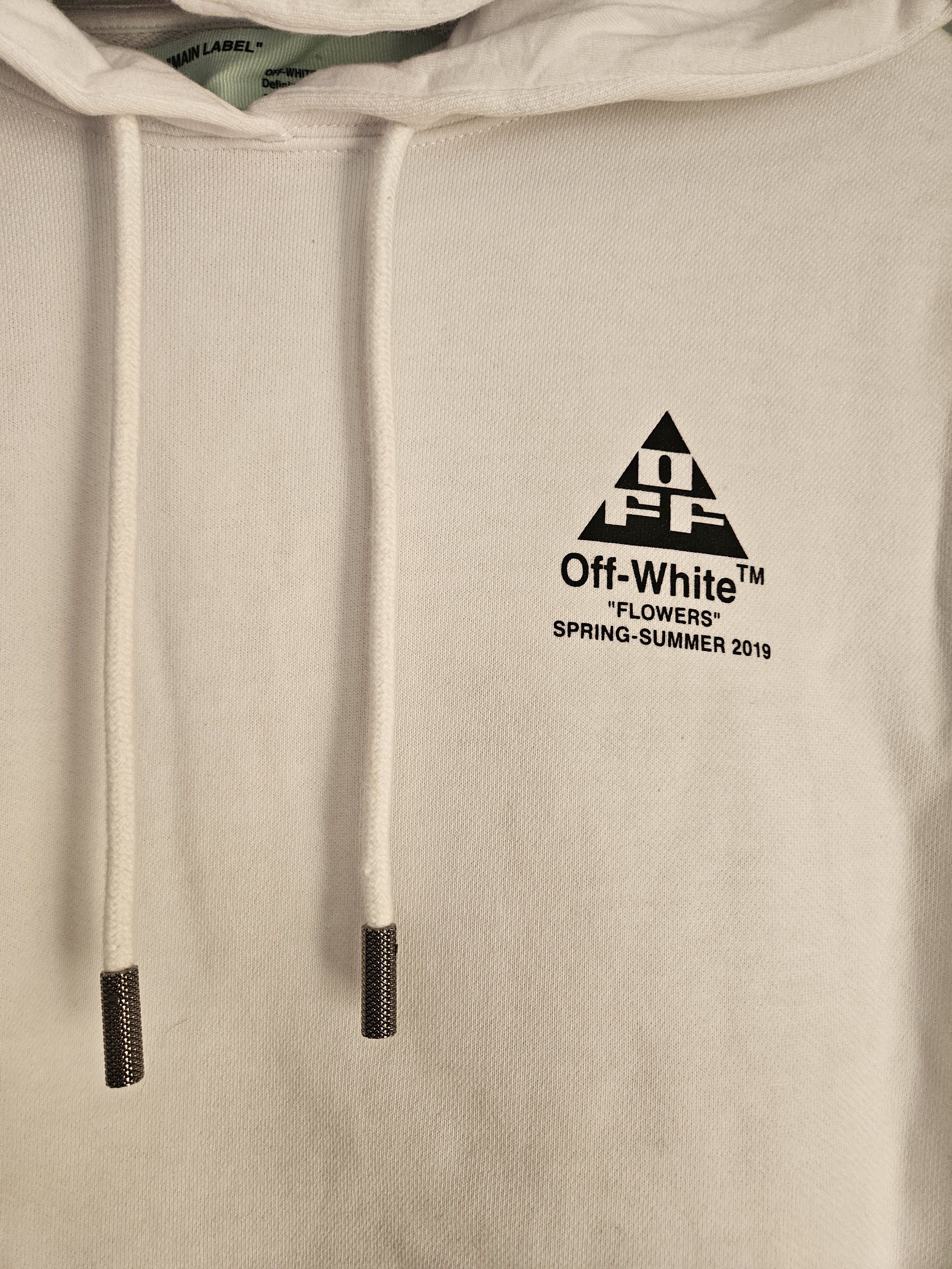 Off-White Off White Cropped White Cotton Arrows Hoodie Size S / US 4 / IT 40 - 4 Thumbnail