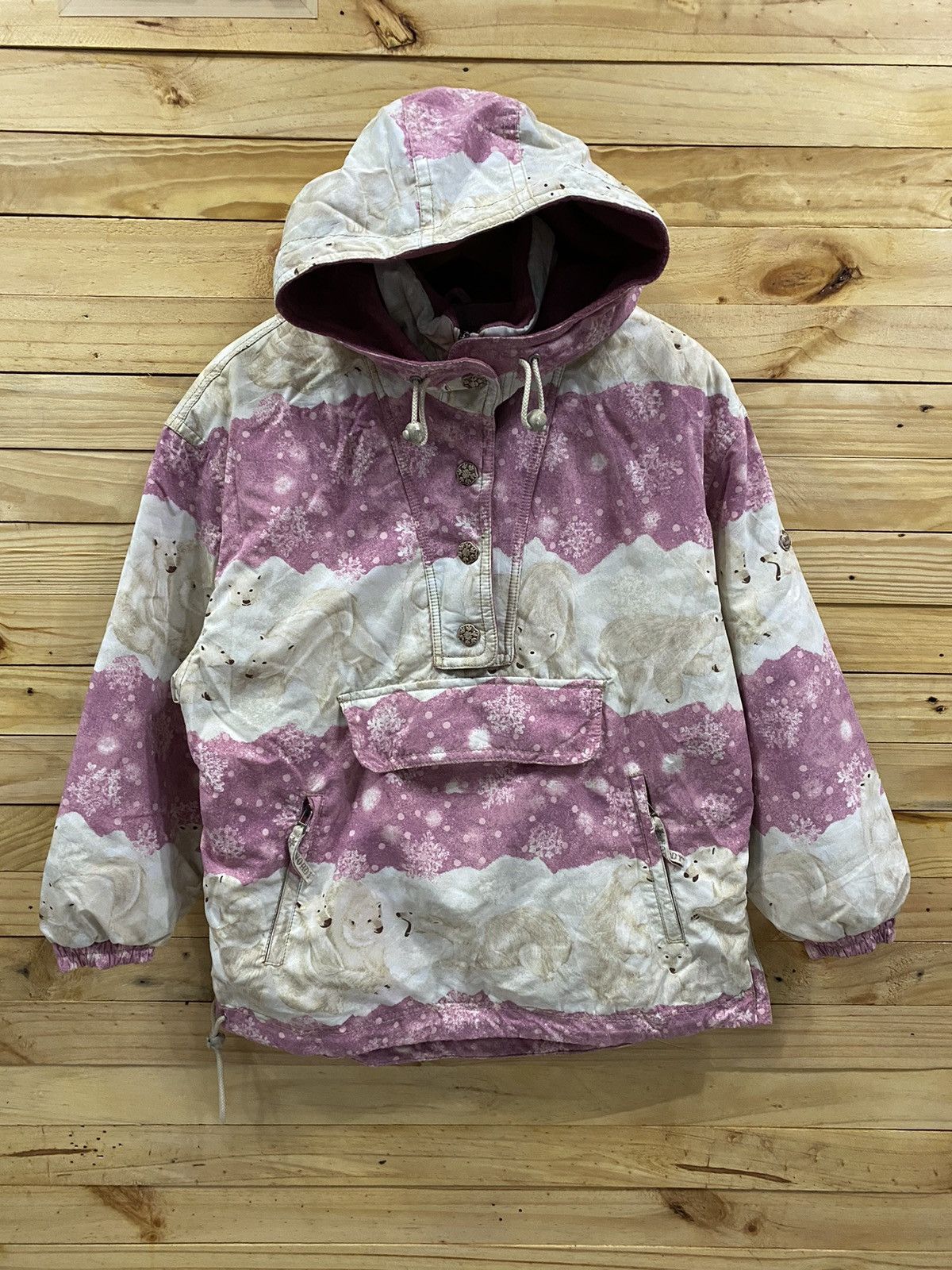 Vintage NORDY polar bear skiing anorak jacket