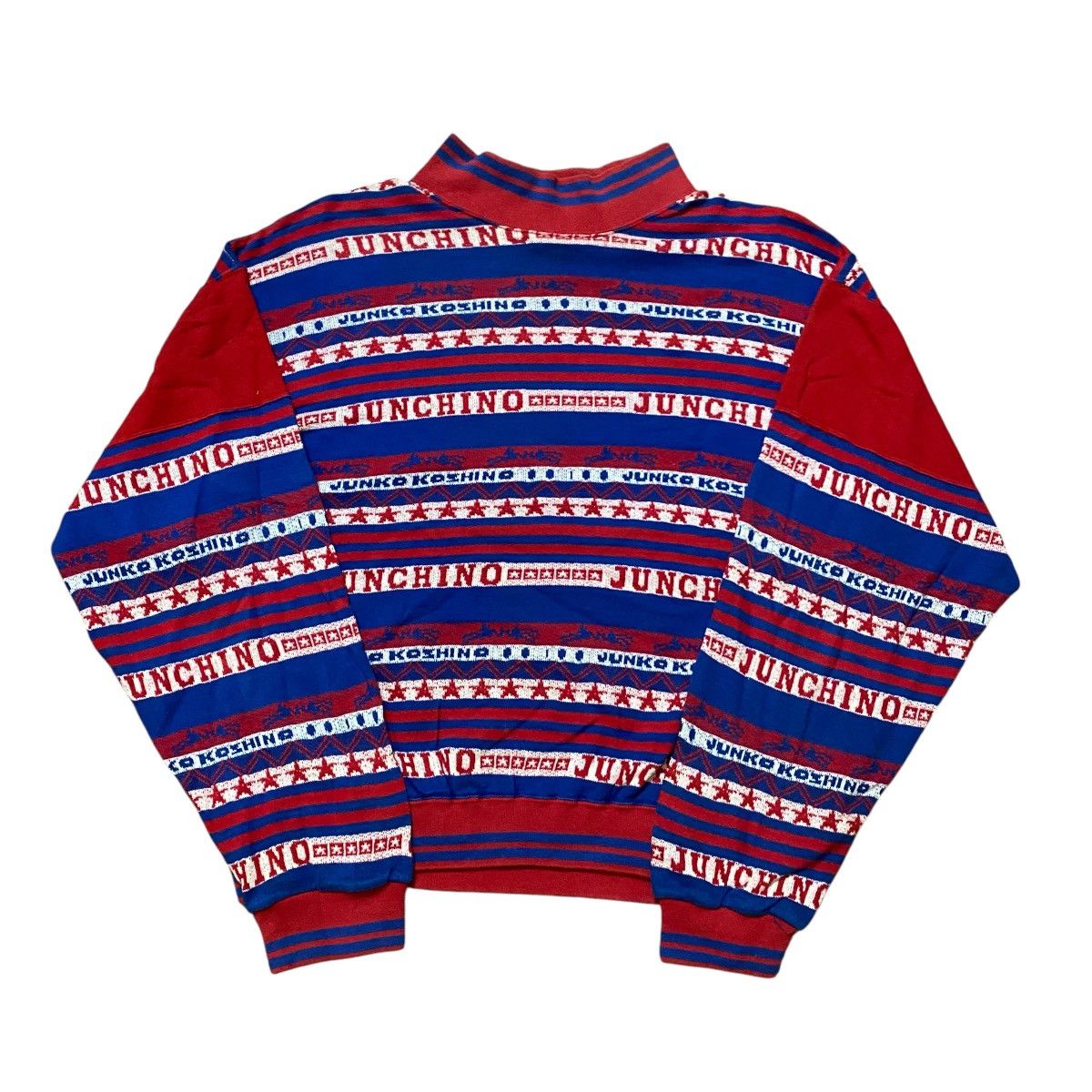 Designer × Mr. Junko × Vintage Vintage Junchino Junko Koshino Striped Sweatshirts Size US L / EU 52-54 / 3 - 2 Thumbnail