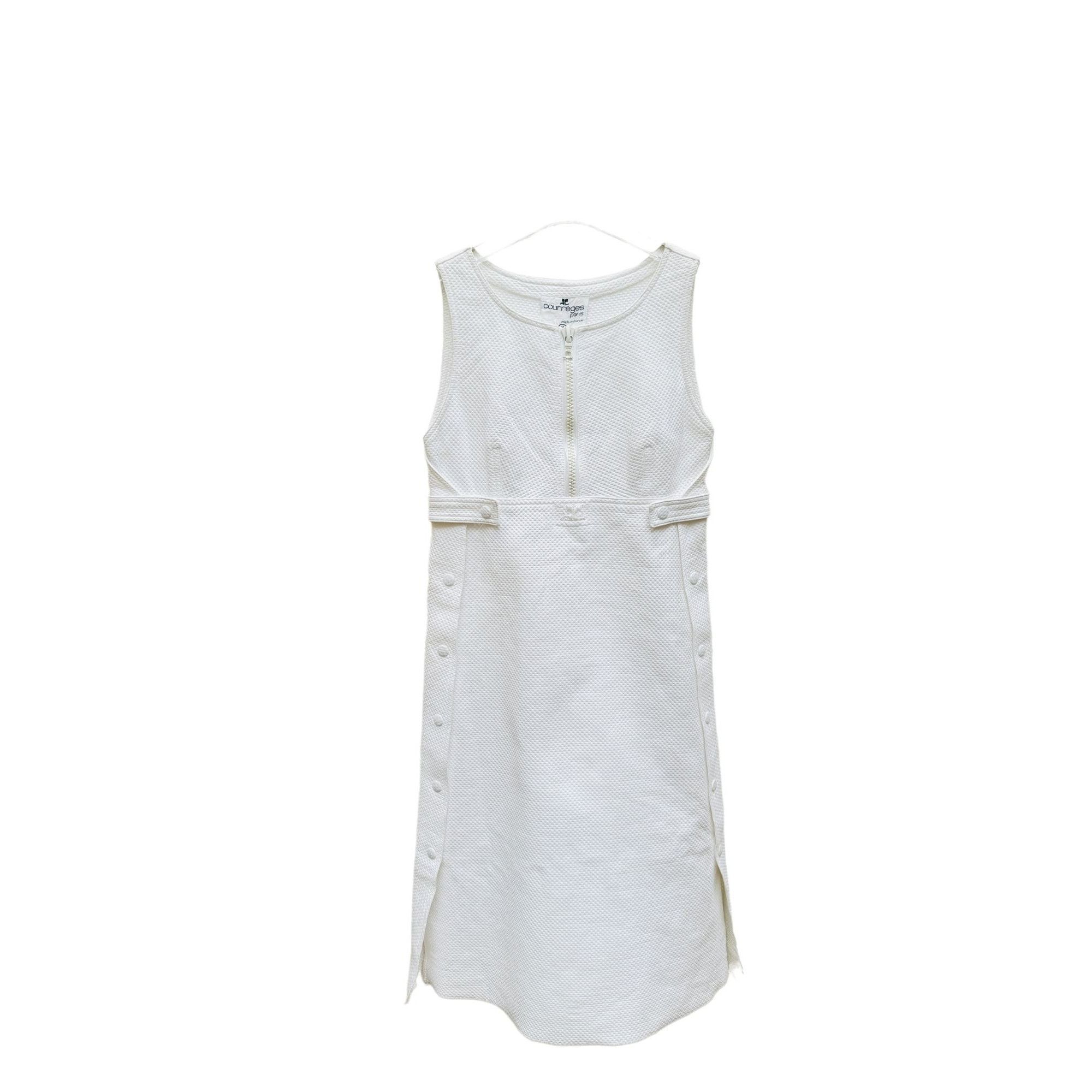 image of Courreges Vintage 1970S White Dress, Women's (Size Small)