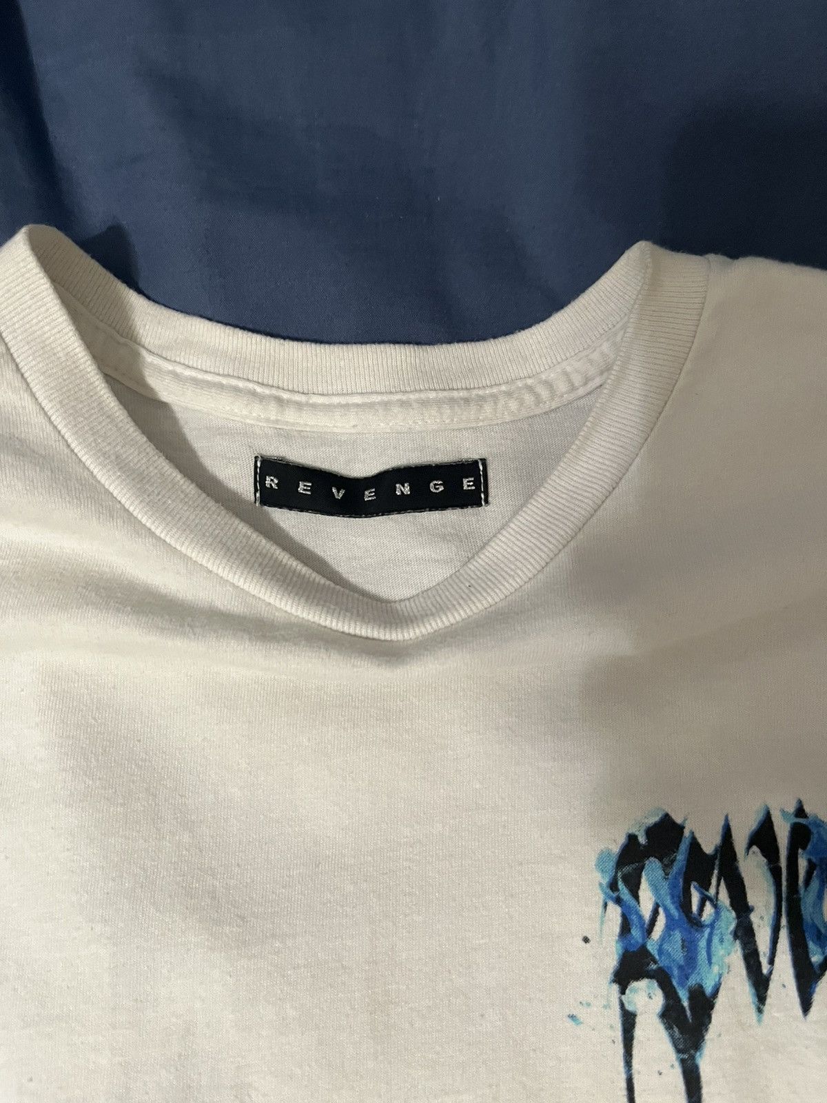 Revenge Revenge White “FLAME” Tee Size US M / EU 48-50 / 2 - 3 Thumbnail