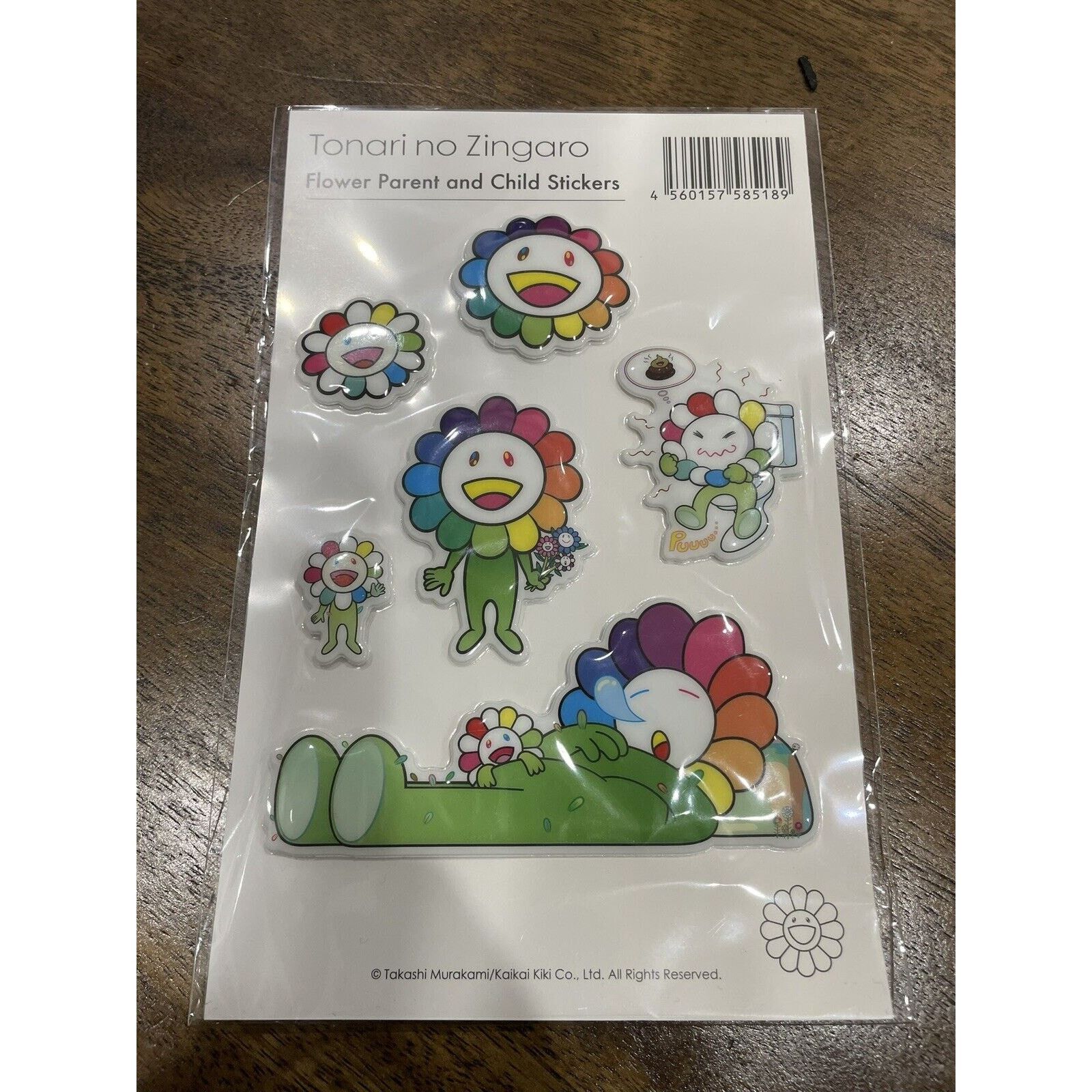 Takashi Murakami Kaikai Kiki Tonari no offers Zingaro Flower Stickers 4 A Pack