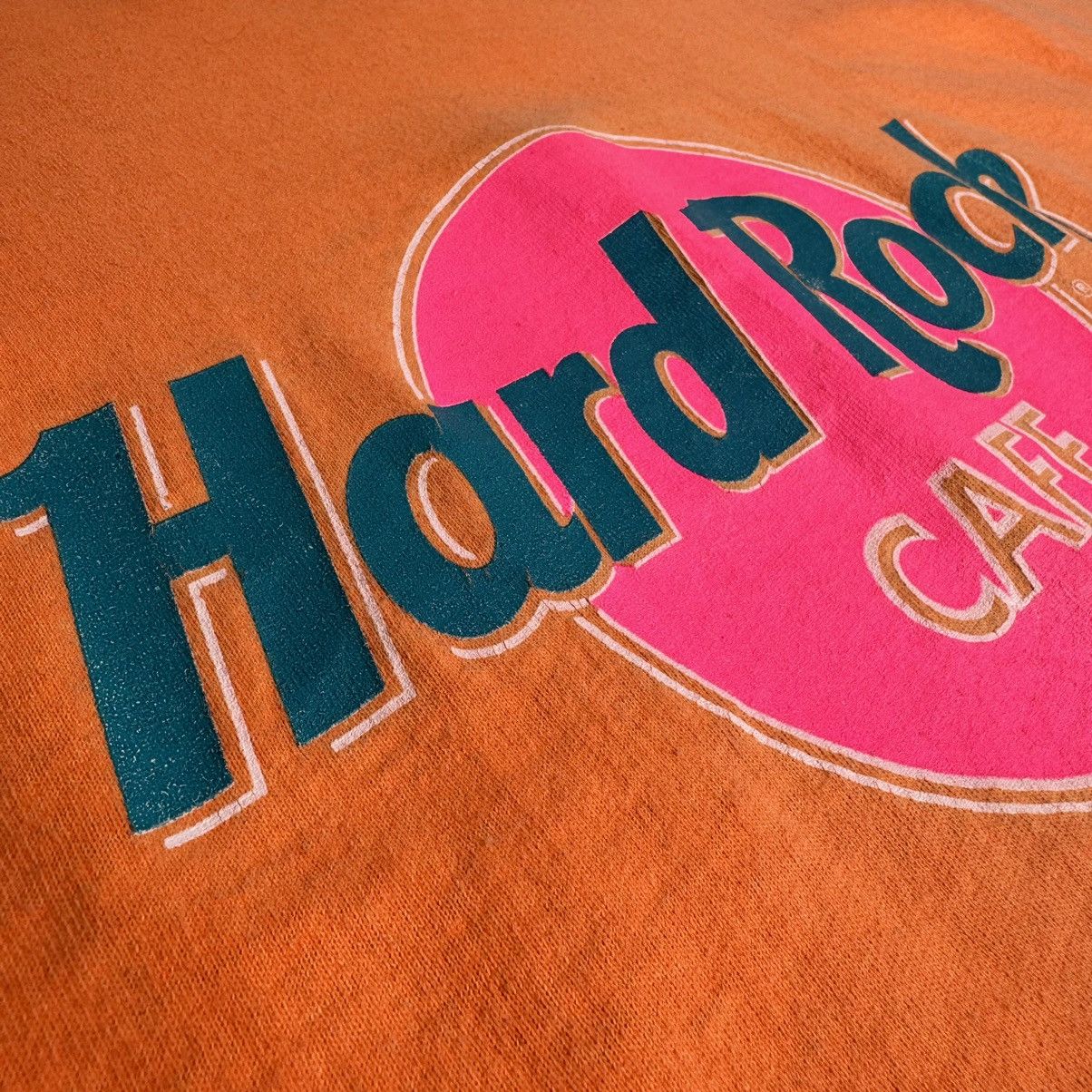 Hard Rock Cafe × Vintage Vintage 90s Hard Rock Cafe Vaporwave Single Stitch T-Shirt Size US L / EU 52-54 / 3 - 5 Thumbnail