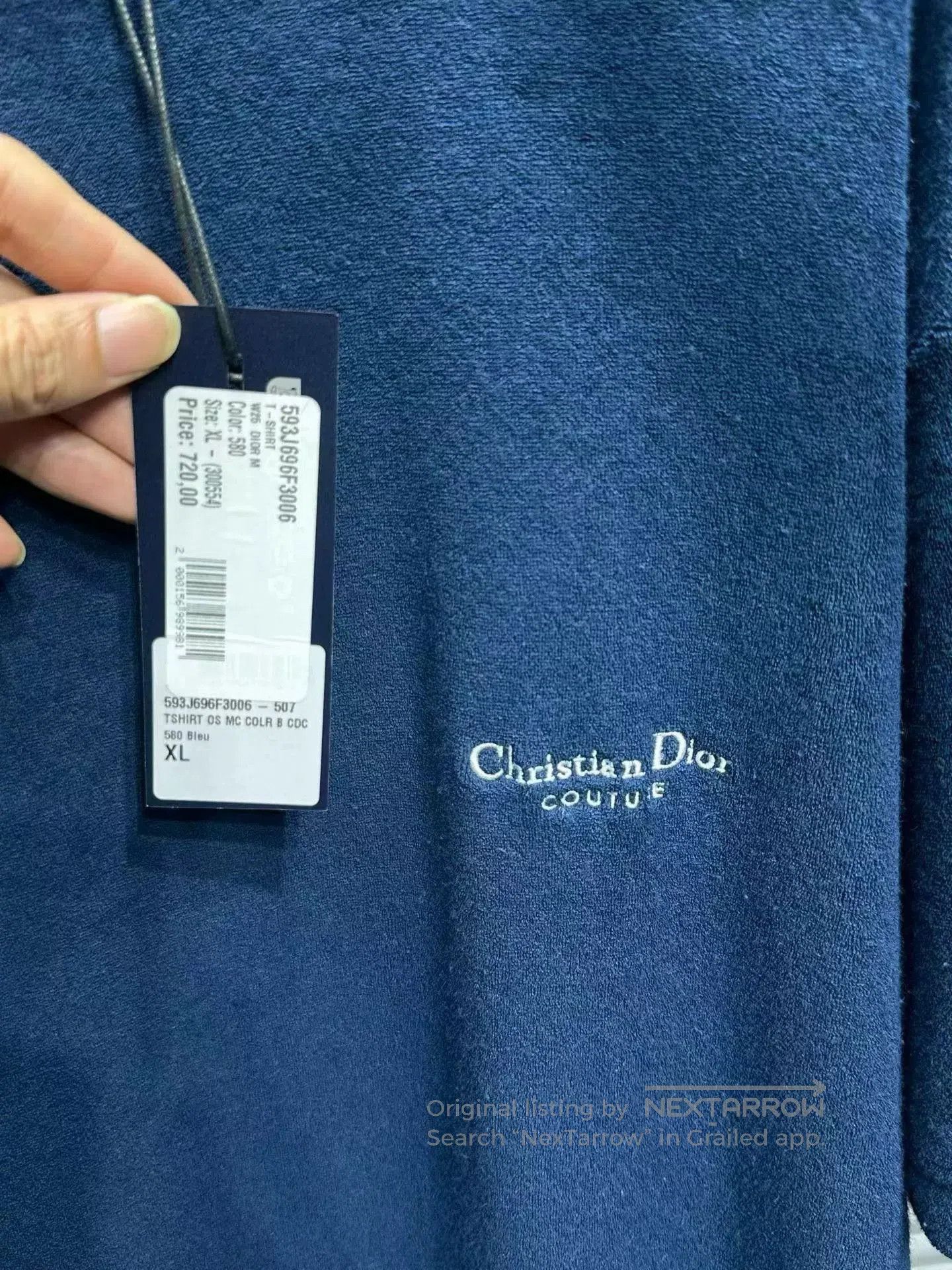 Dior Dior Navy Blue Short Sleeve T-Shirt. Size US XL / EU 56 / 4 - 3 Thumbnail