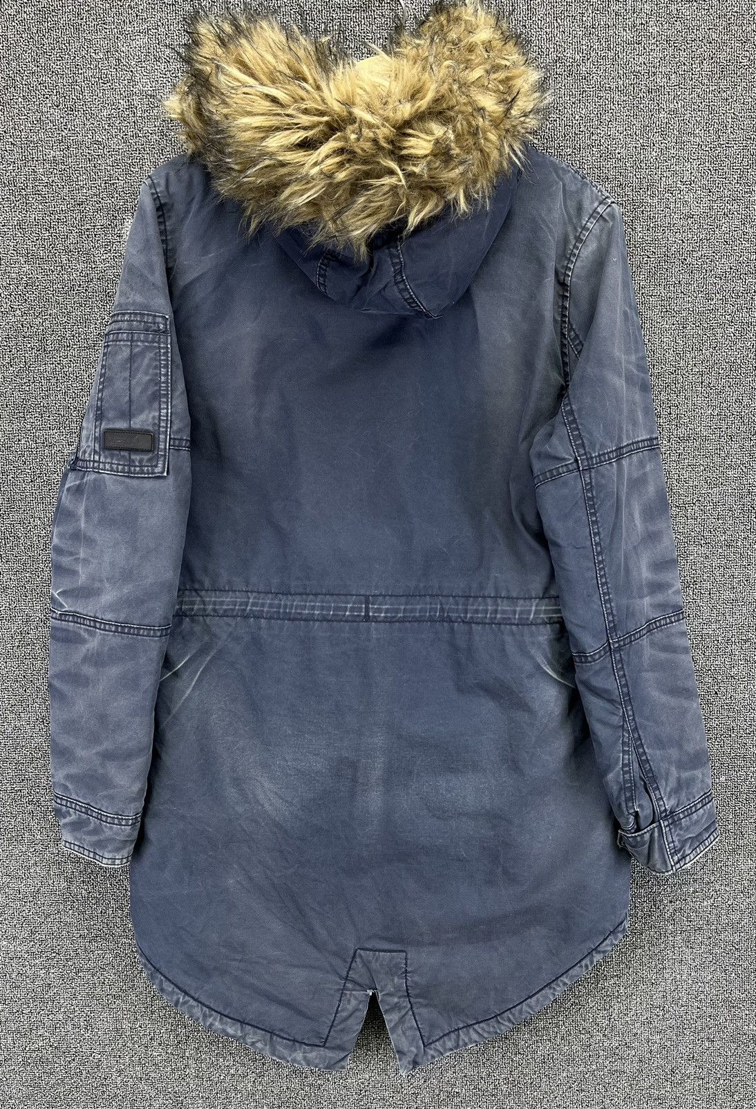 Superdry Vintage Superdry Fur Hoodie Trashed Punk Jacket Size S / US 4 / IT 40 - 9 Thumbnail