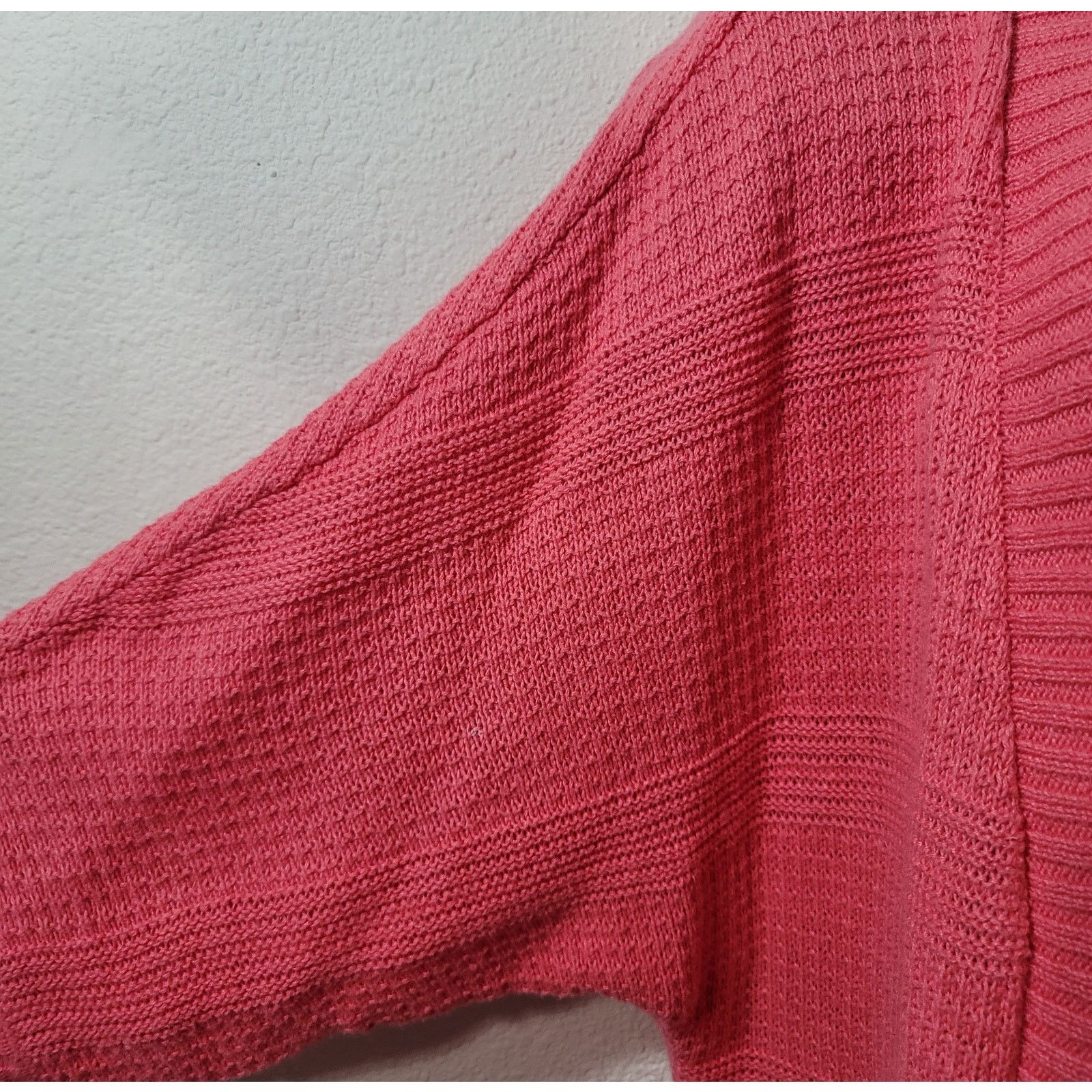 Other St John's Bay Orange Open Front Knit Cardigan Sweater PL Size L / US 10 / IT 46 - 6 Thumbnail