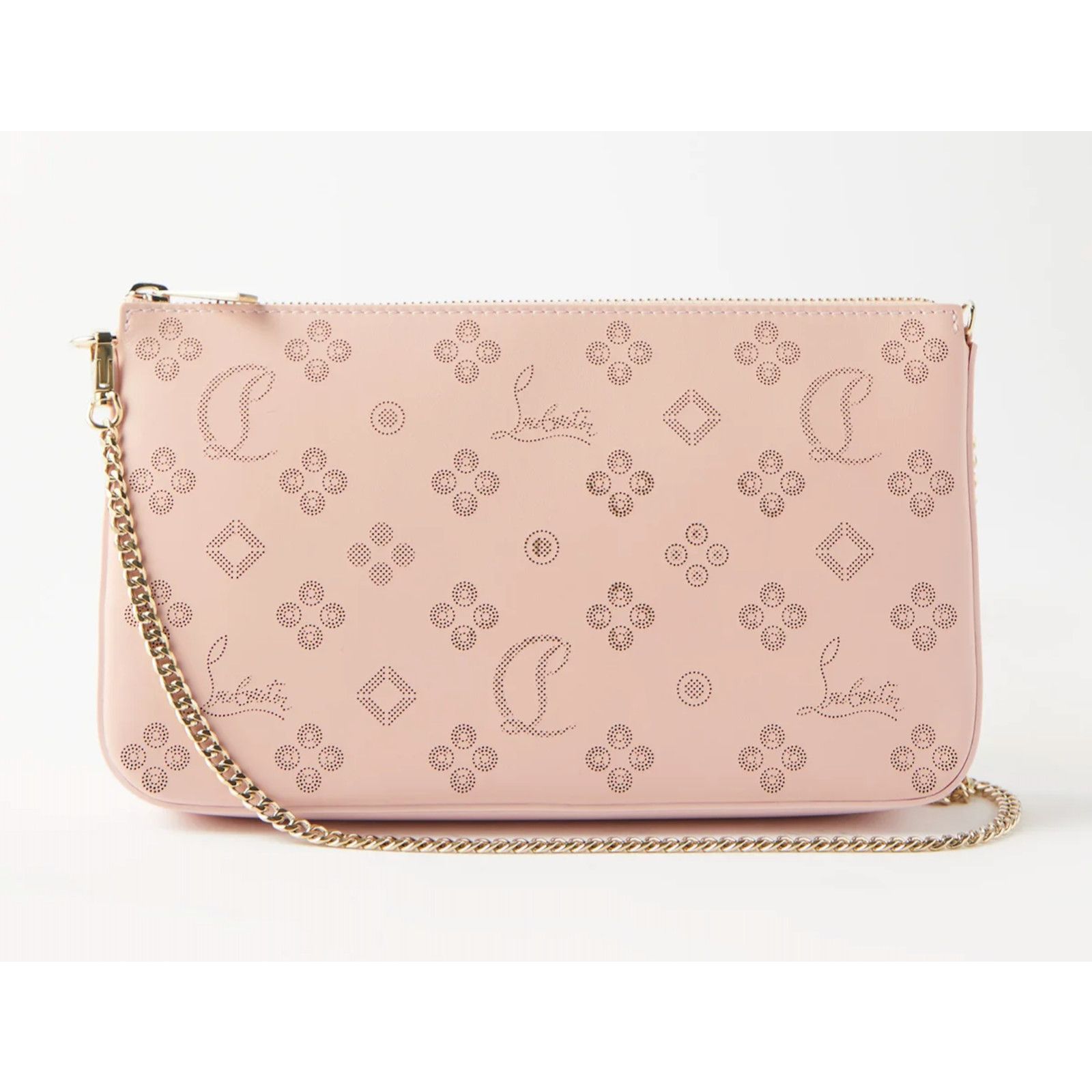 Christian Louboutin Christian Louboutin Leather Pouch Chain Shoulder Clutch Bag Size ONE SIZE - 1 Thumbnail
