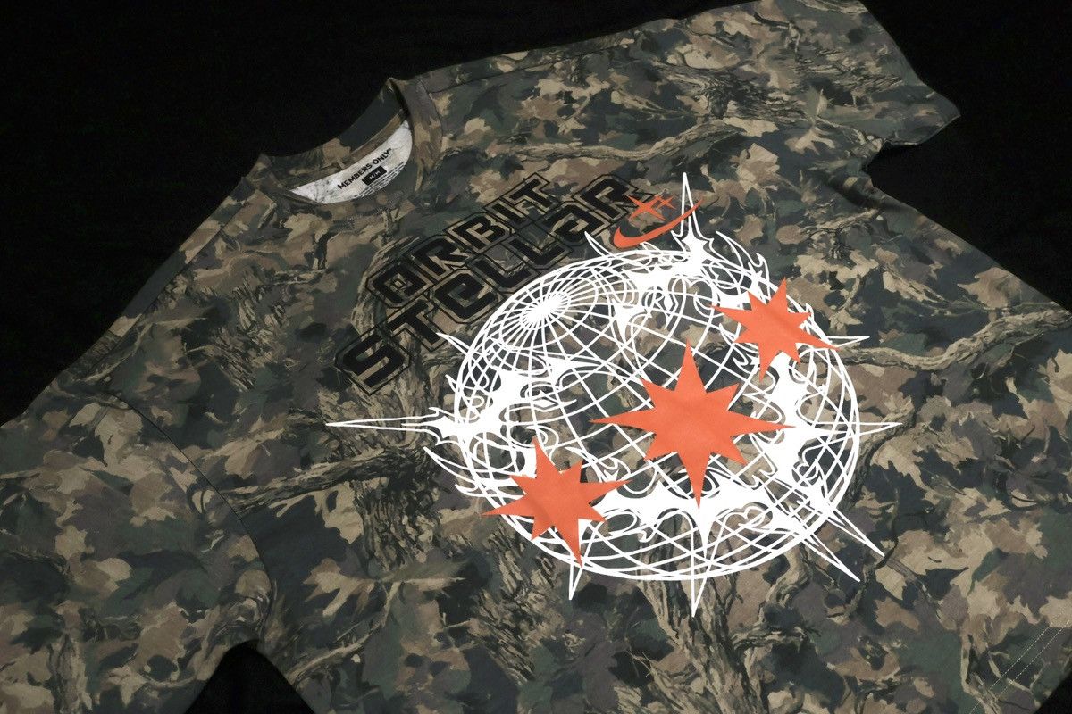 Members Only Orbit Stellar Graphic Camo Tee – Oversized Y2K Style Shirt Size US M / EU 48-50 / 2 - 2 Thumbnail