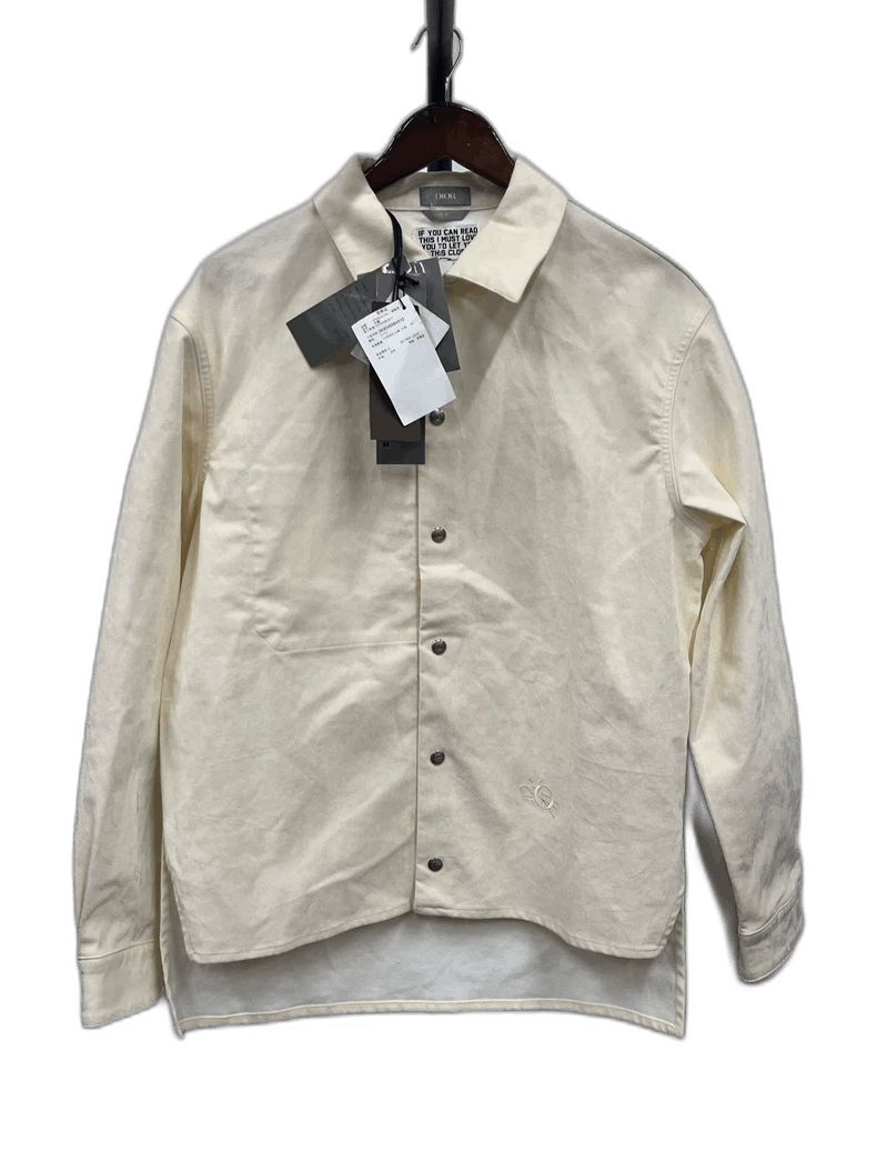 Dior DIOR Logo Long Sleeve Shirt Size US L / EU 52-54 / 3 - 1 Thumbnail
