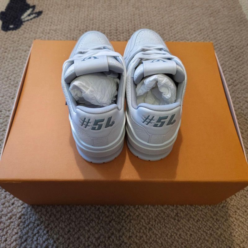 Louis Vuitton Louis Vuitton Trainer White Leather Fashion Sneakers -2508 Size US 5.5 / EU 38 - 3 Thumbnail