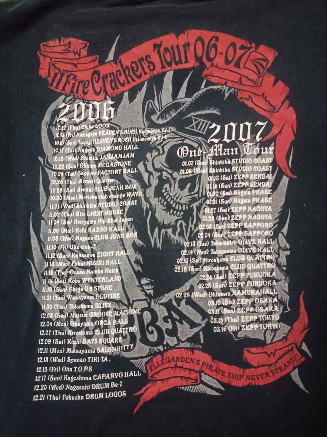 Band Tees × Vintage Vintage 00s Band Ellegarden Eleven Fire Crackers Tour 06-07 Size US M / EU 48-50 / 2 - 6 Thumbnail