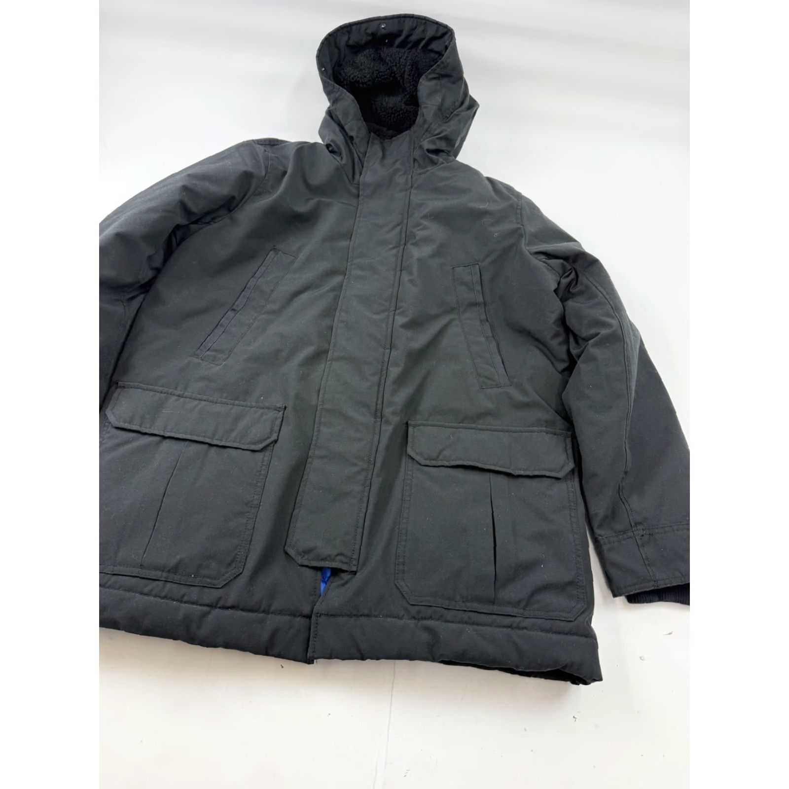 Gap Gap Parka Coat Mens Large Black Hooded Quilted Insulated Full Zip Winter Jacket Coat Size US L / EU 52-54 / 3 - 3 Thumbnail